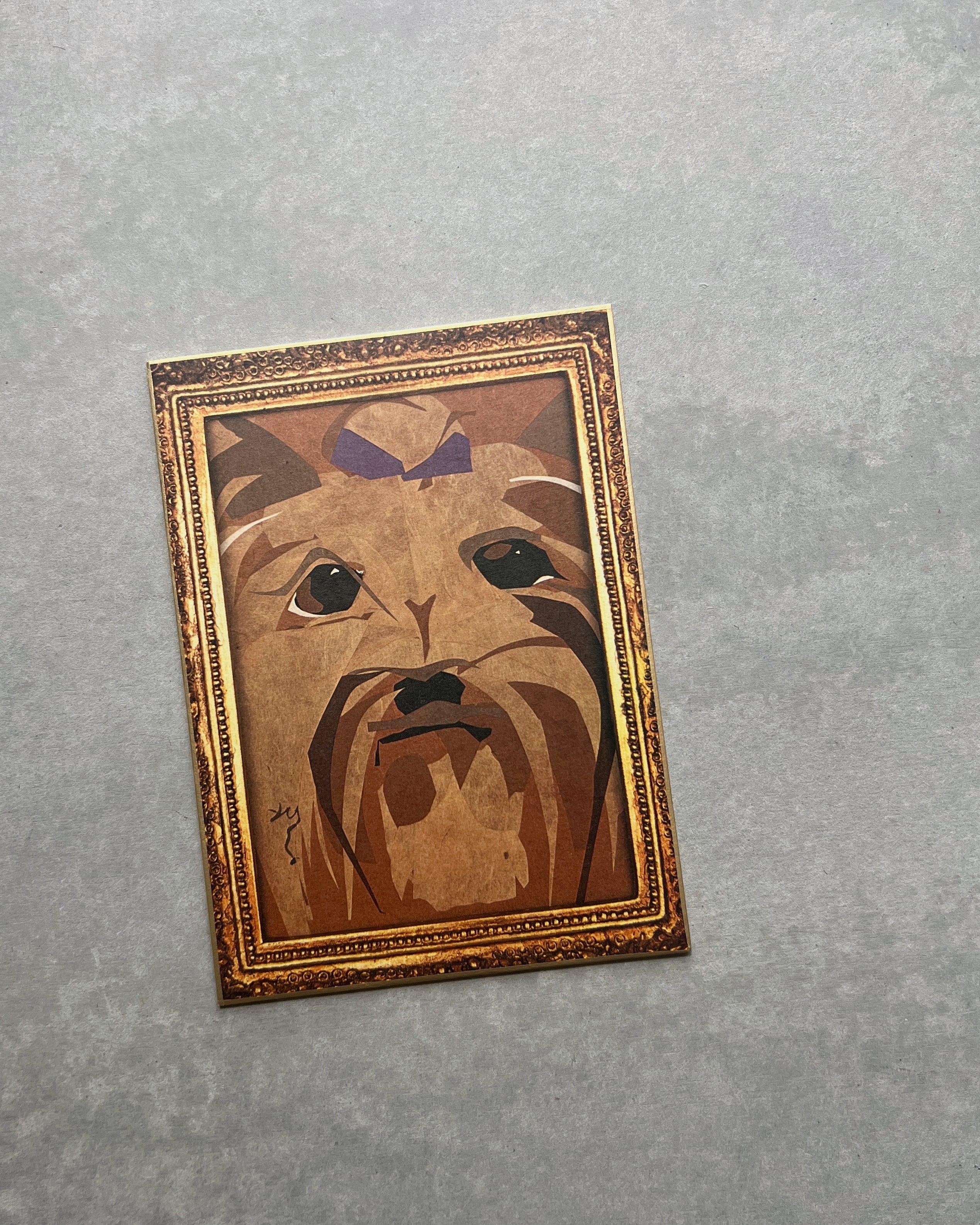 vintage japanese print : spaniel