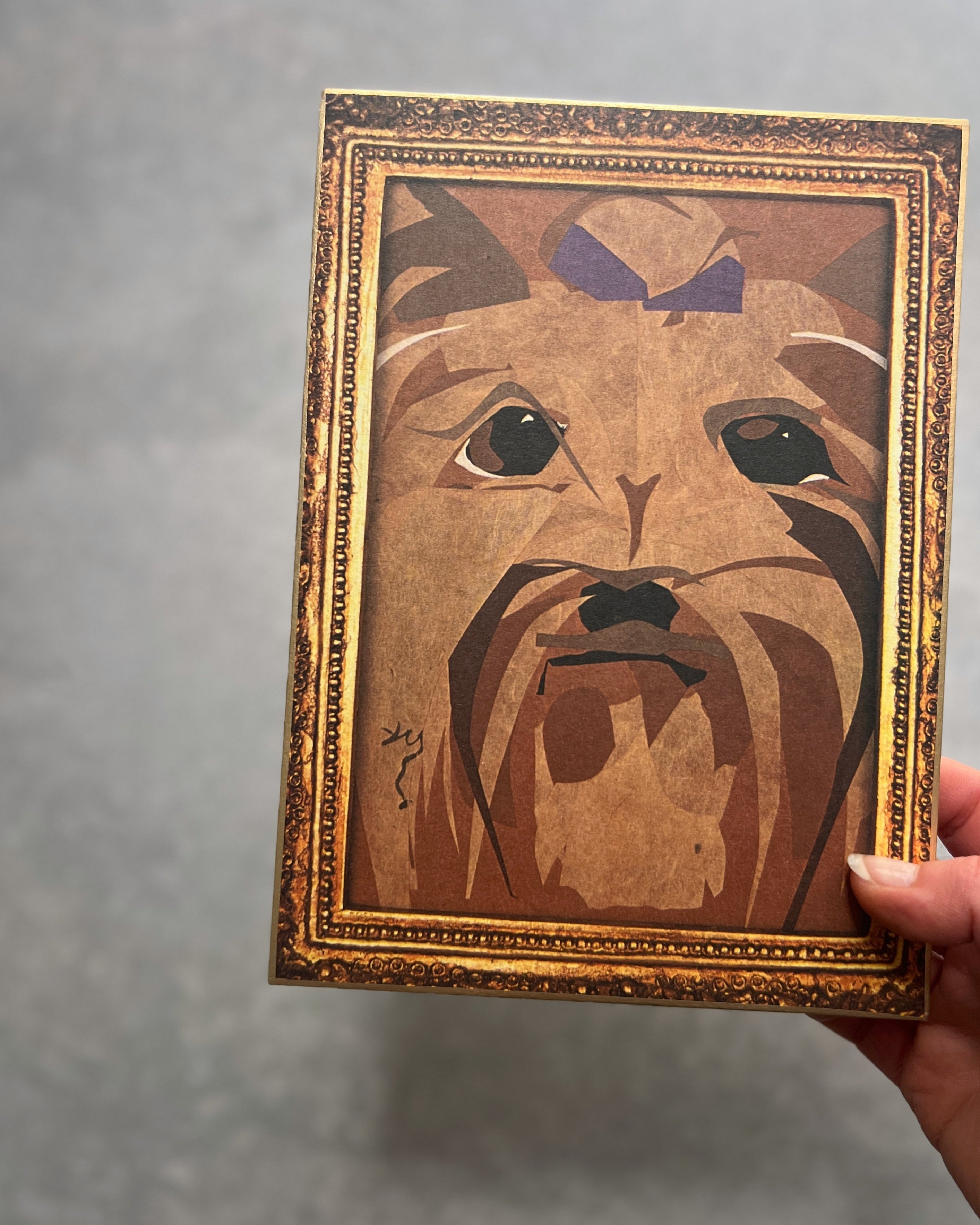 vintage japanese print : spaniel