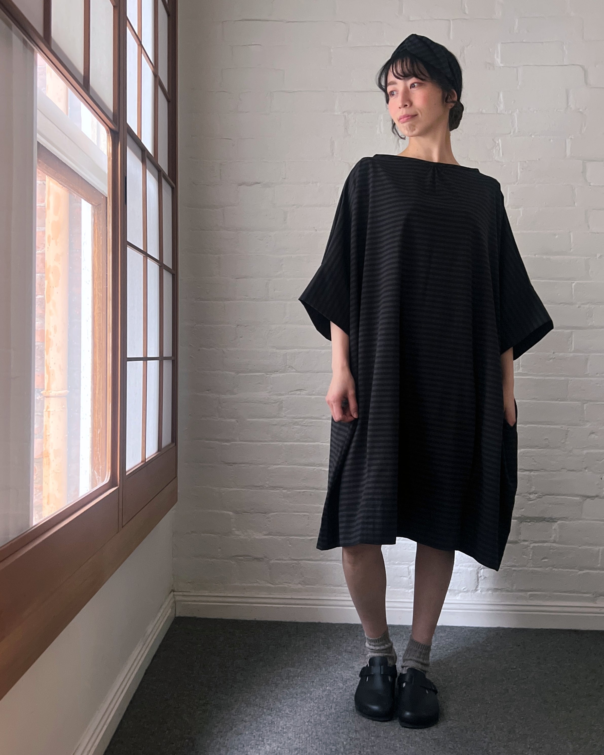LJ struthers : cotton knit quadro dress
