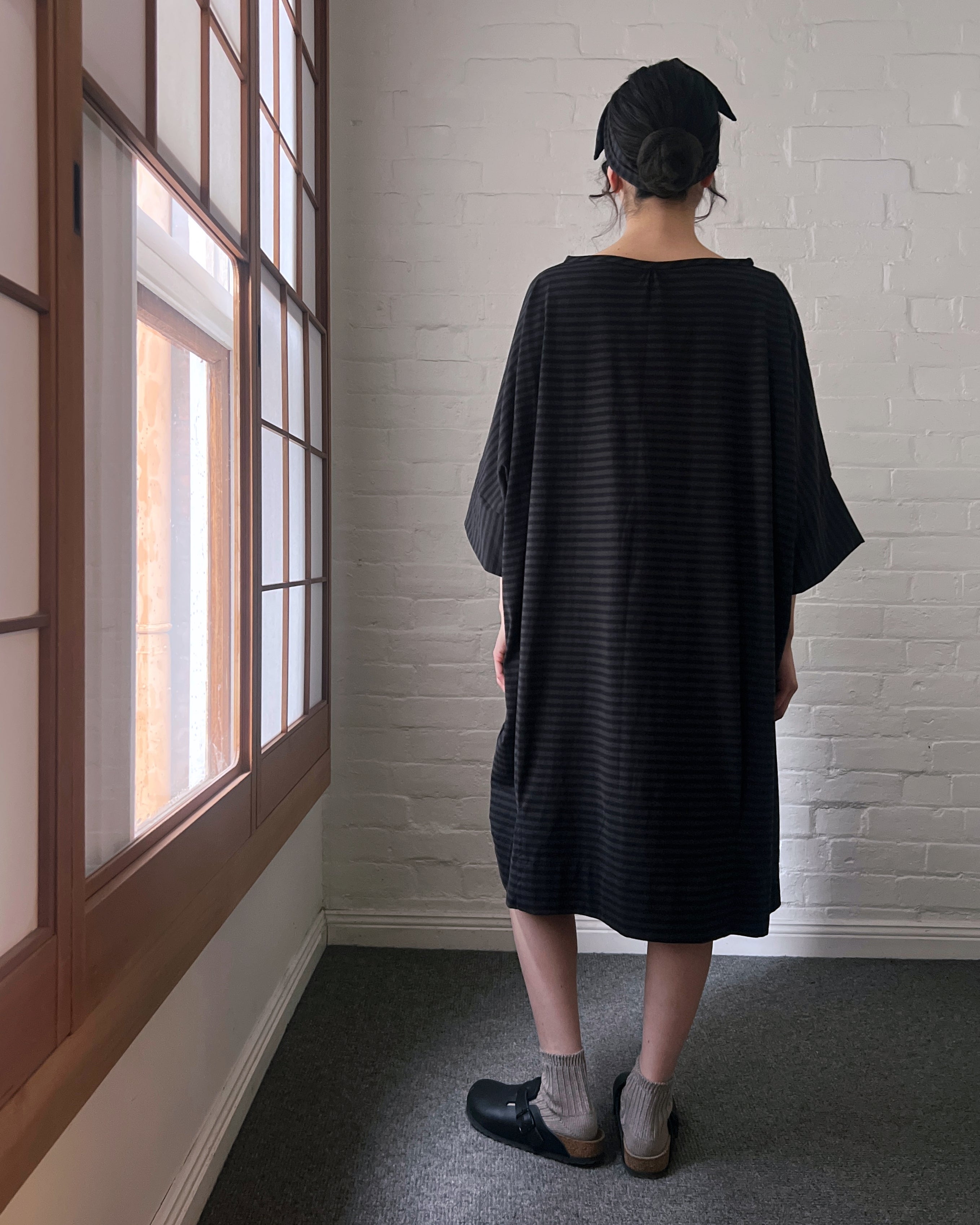 LJ struthers : cotton knit quadro dress
