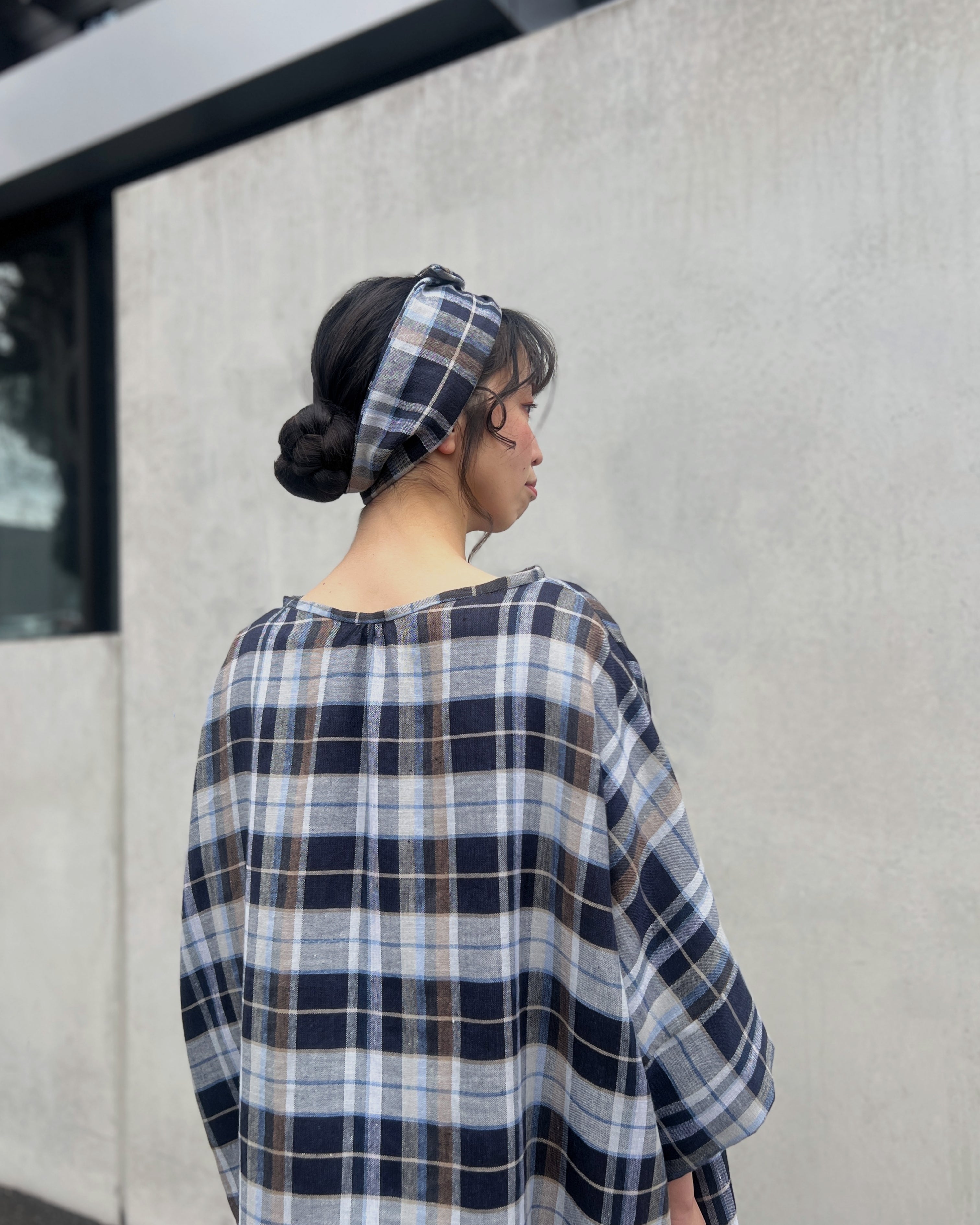 LJ struthers : linen quadro dress