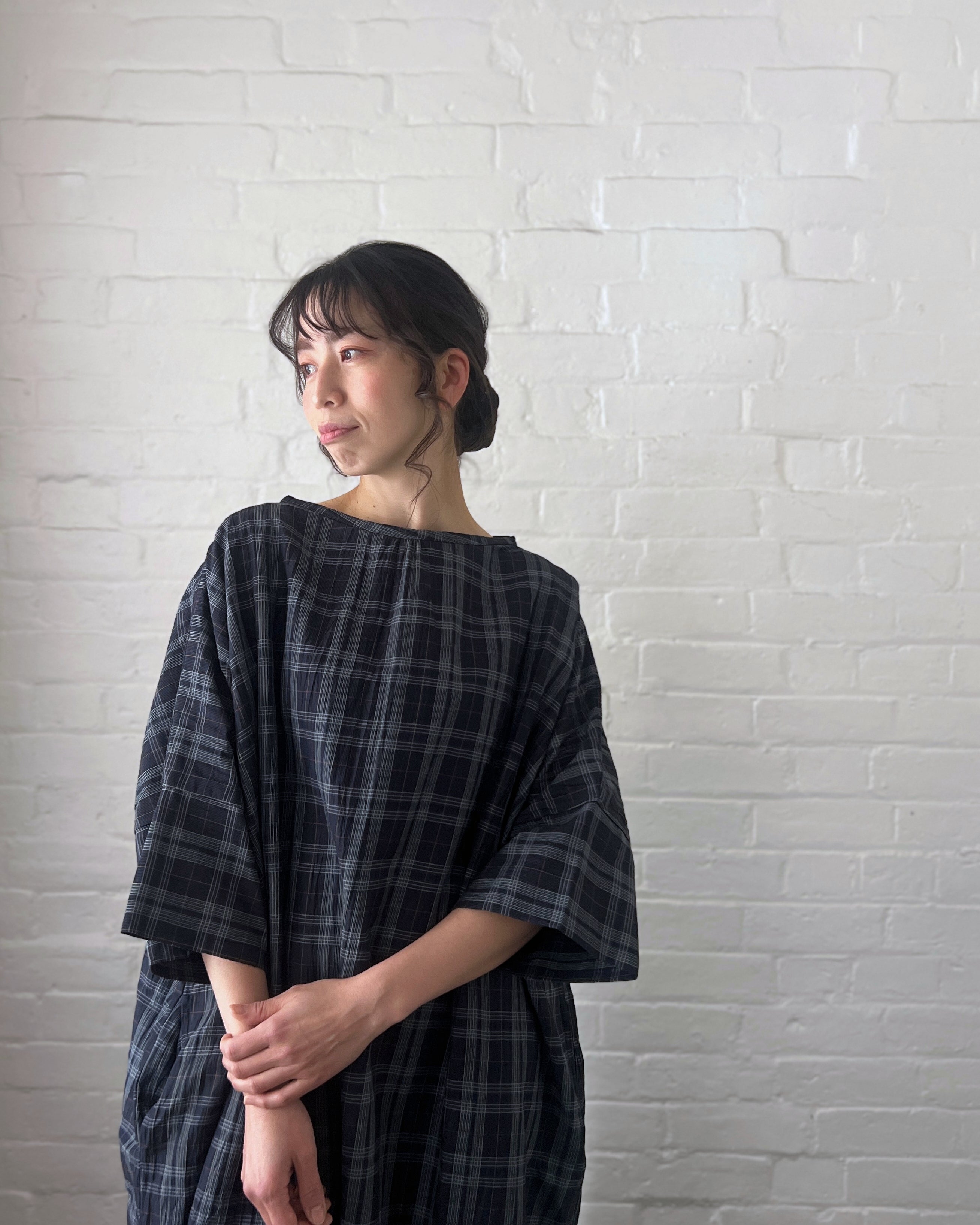 LJ struthers : fine cotton quadro dress