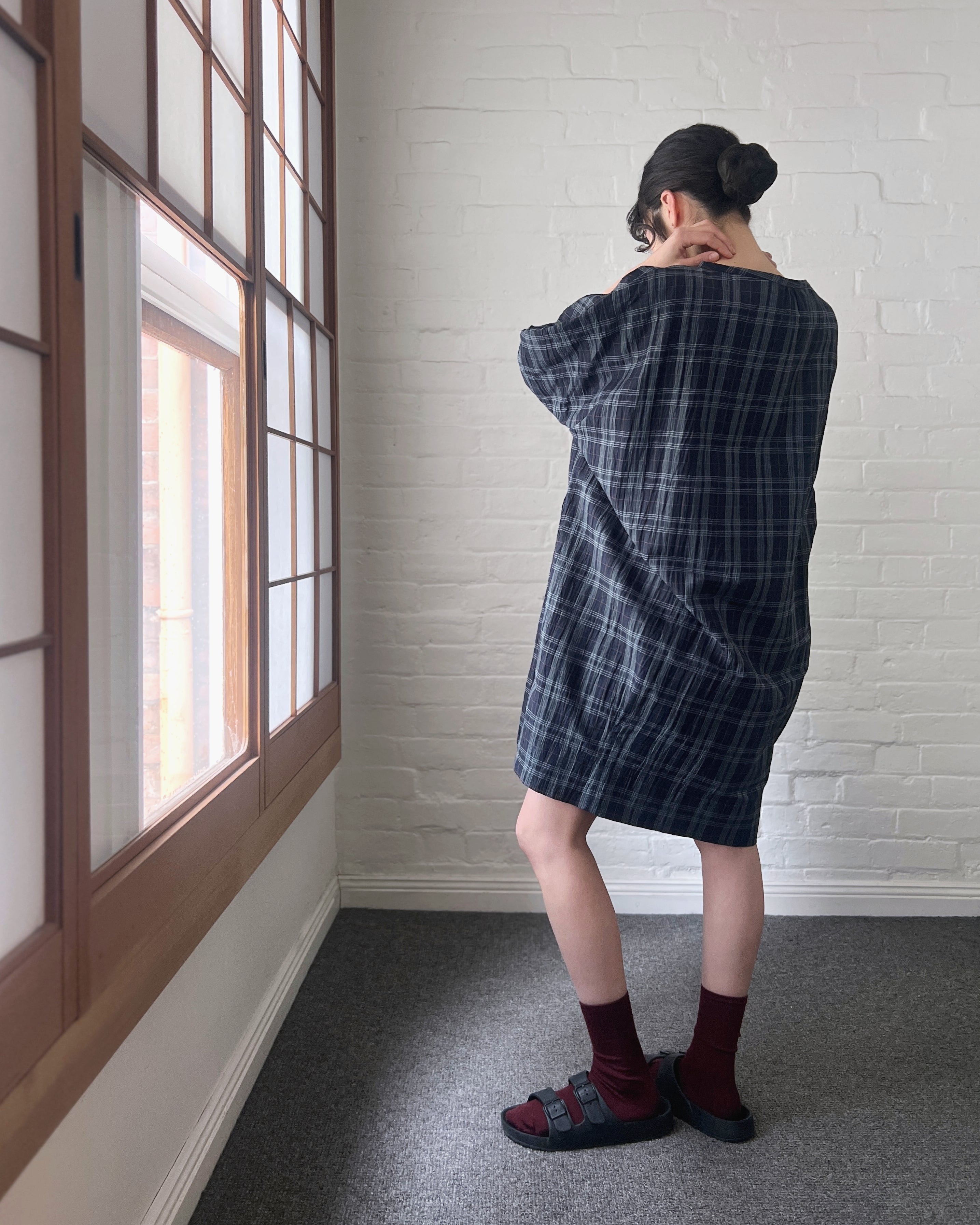 LJ struthers : fine cotton quadro dress