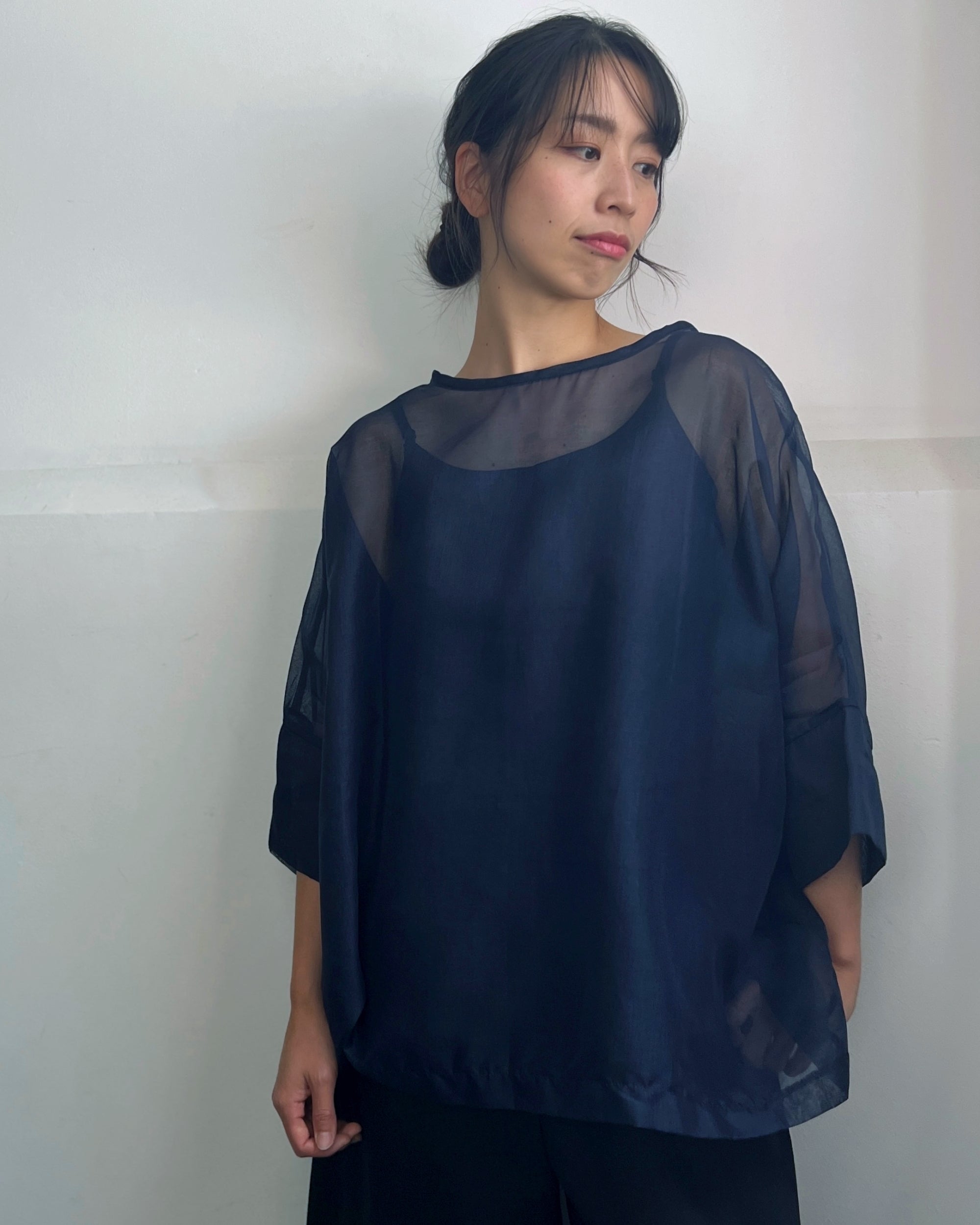 LJ struthers : sheer silk lunar smock