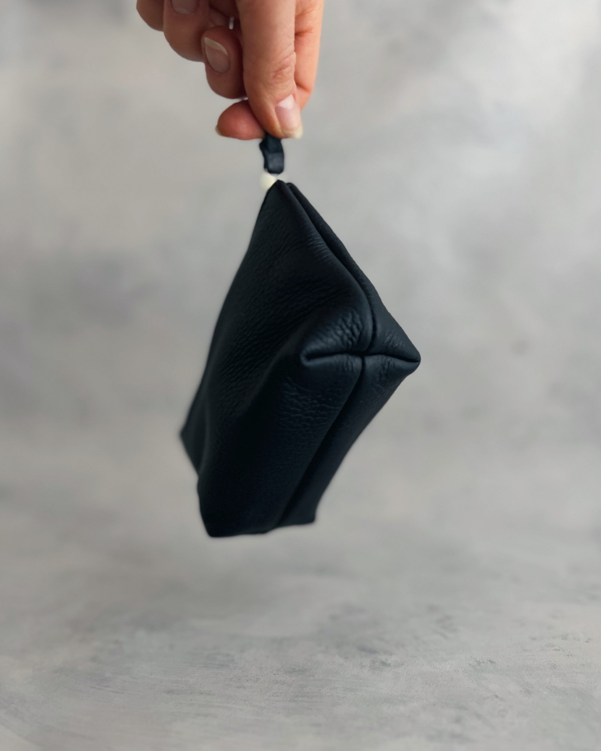 soft leather pouch