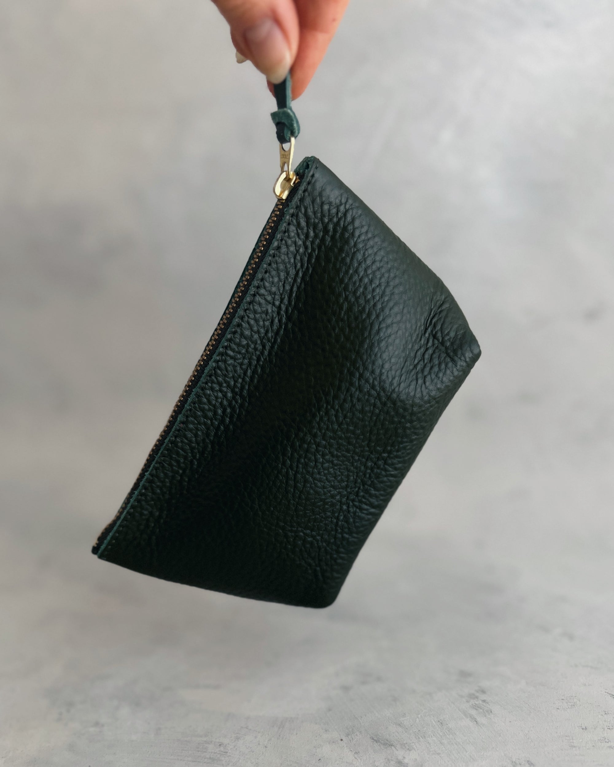 soft leather pouch