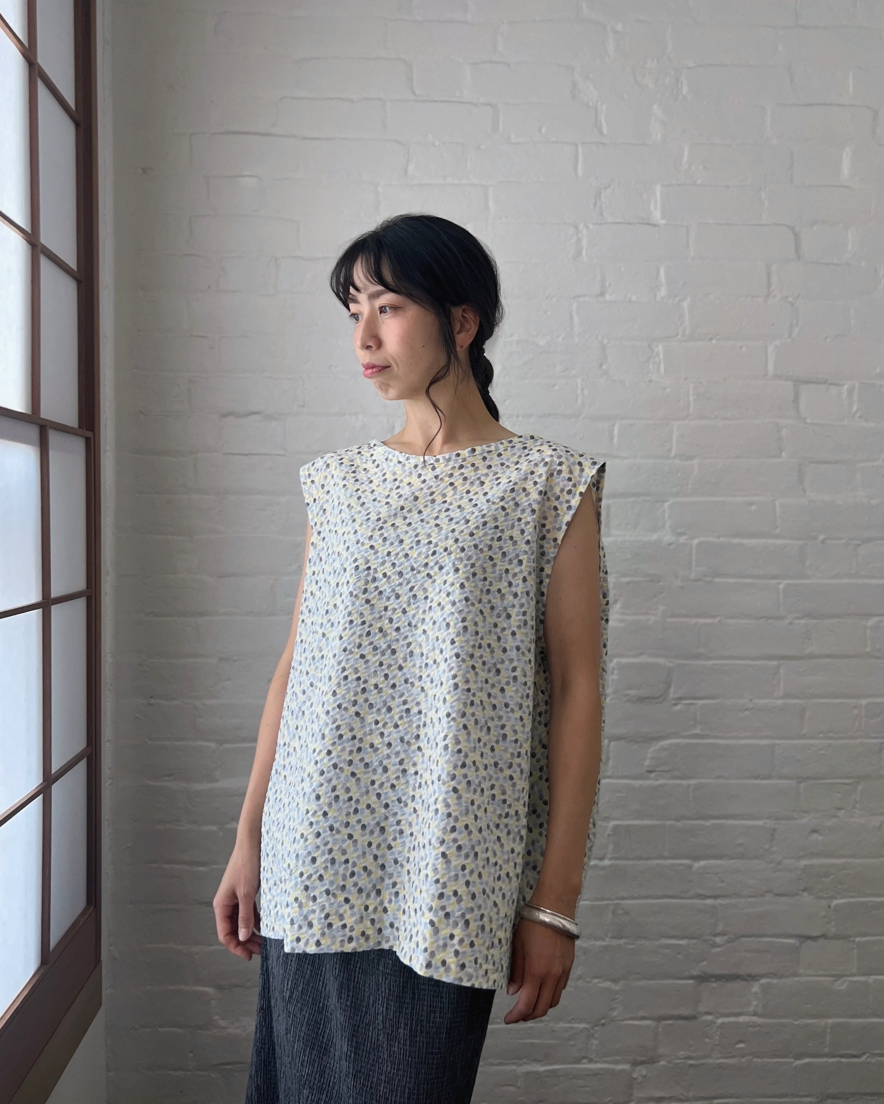 LJ struthers : dotted cotton tunic