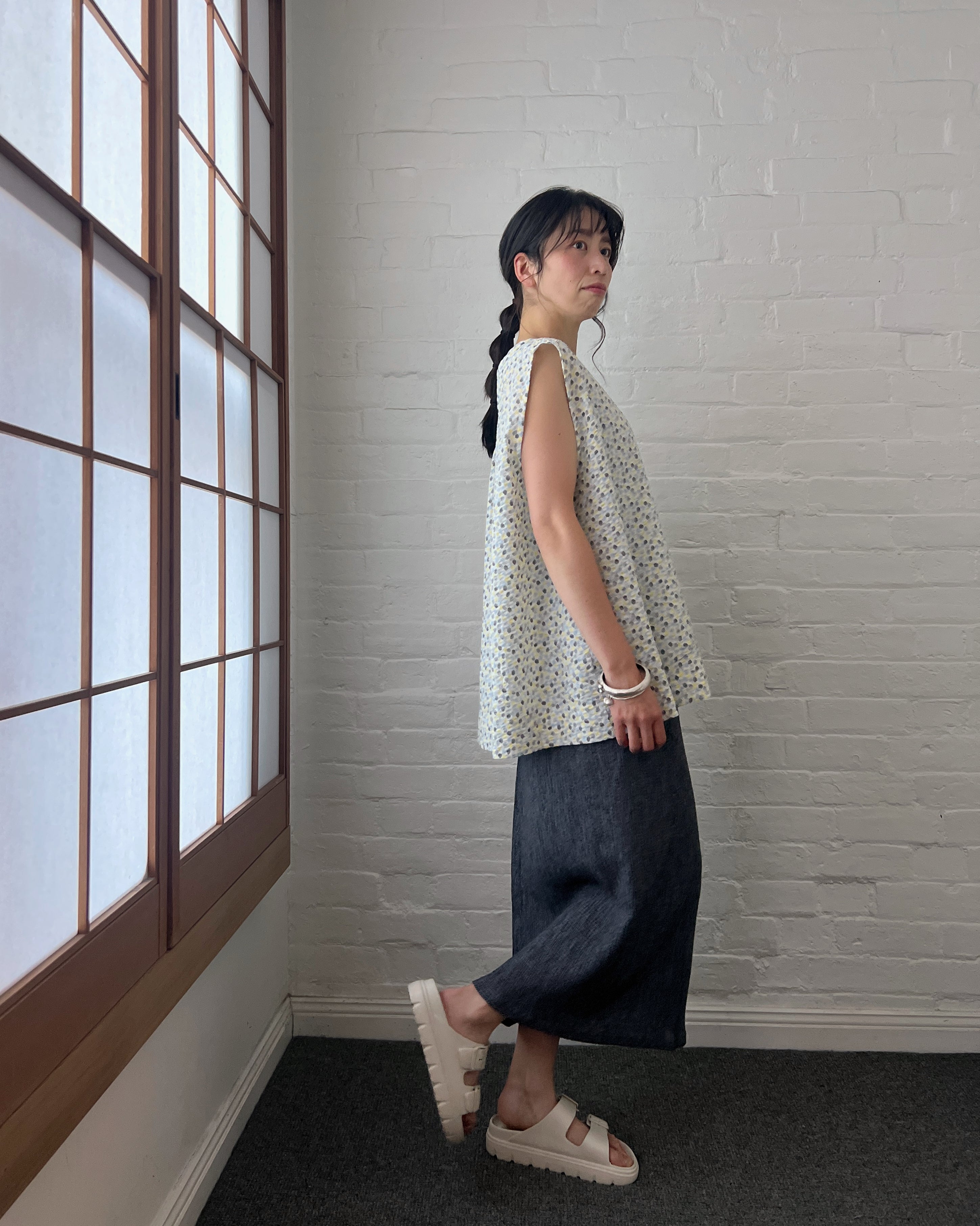 LJ struthers : dotted cotton tunic