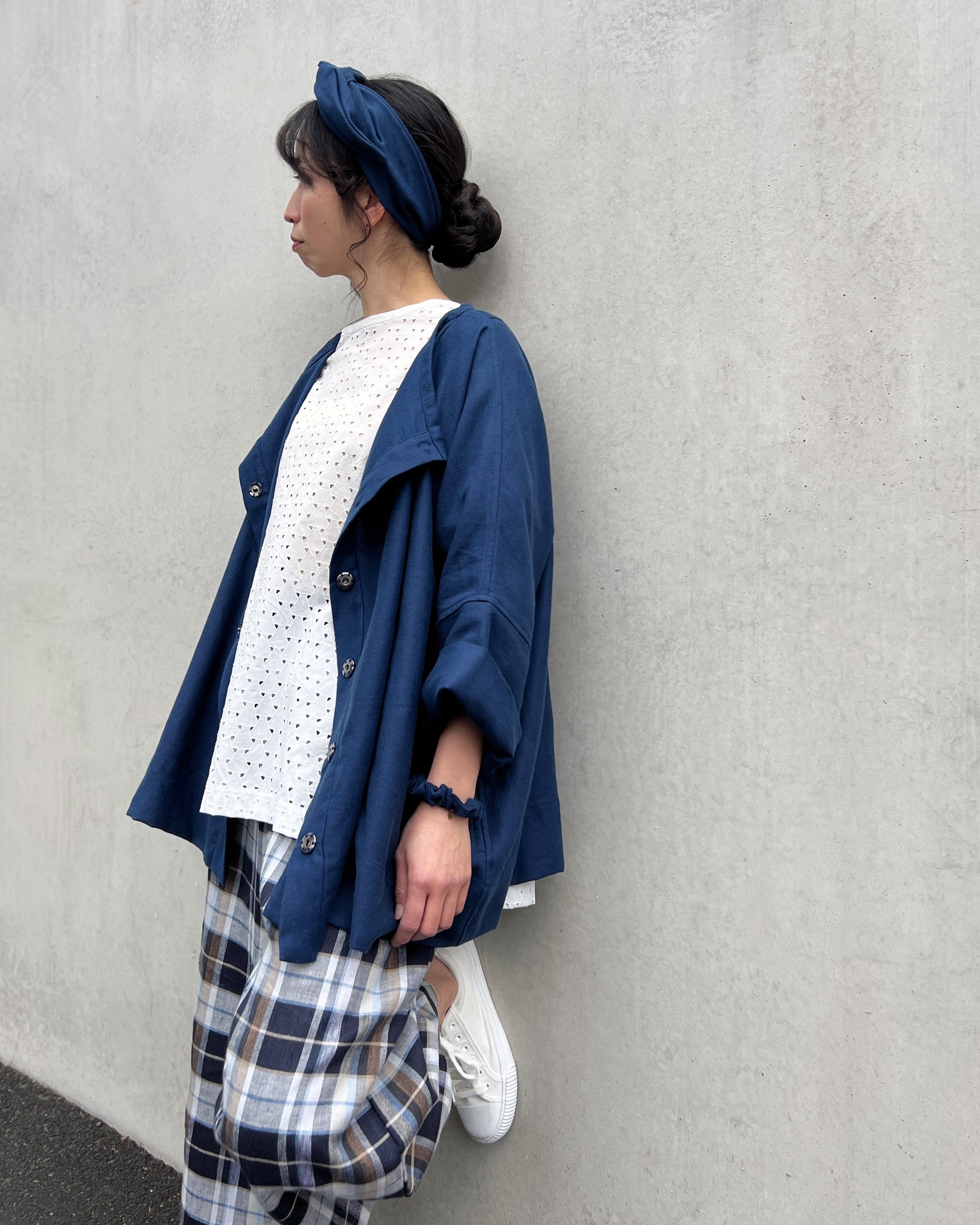 LJ struthers : eyelet cotton lunar smock