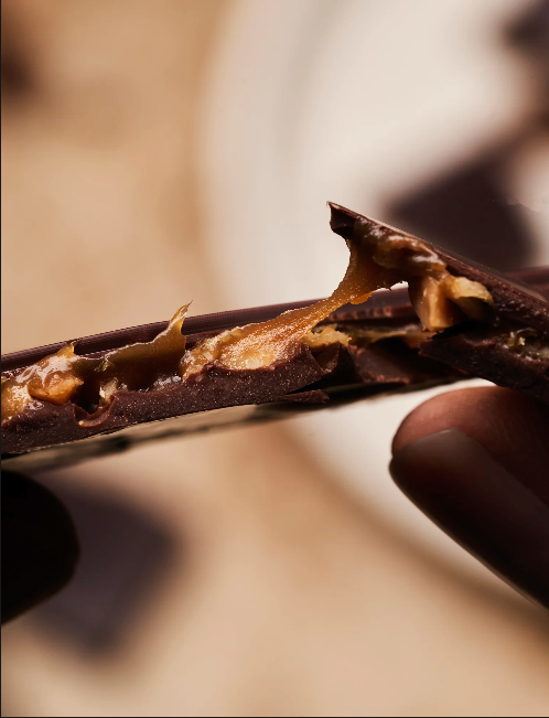 Cuvée : roasted macadamia & caramel 65% dark chocolate