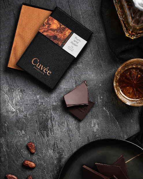 Cuvée : rum & raisin 75% dark chocolate