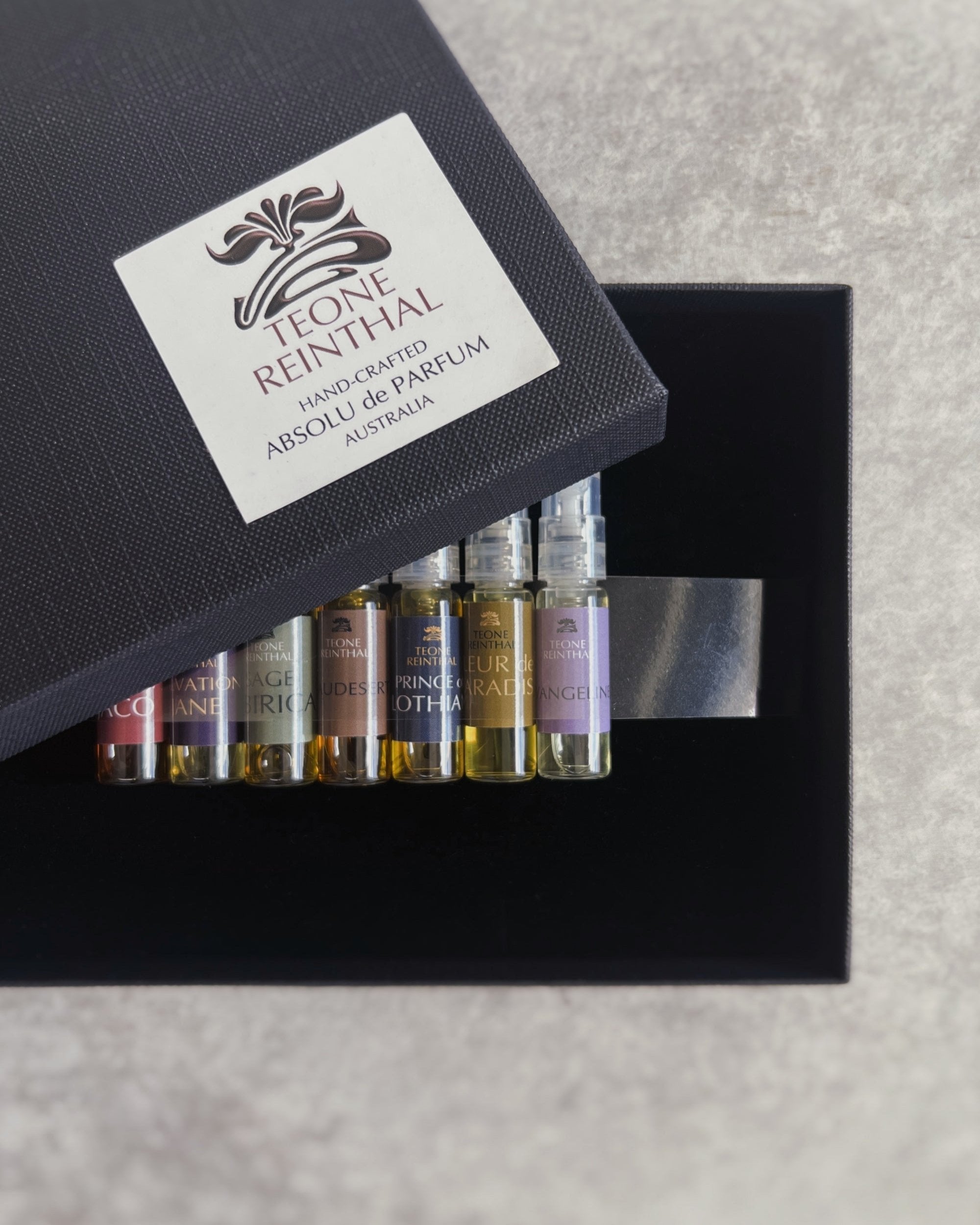 Teone Reinthal perfume : bohemian seven discovery set
