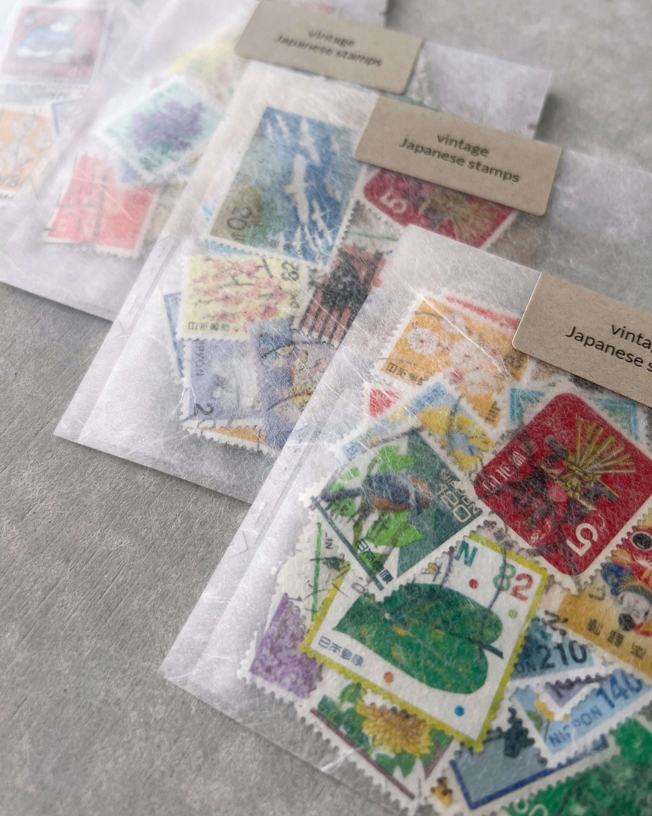 vintage Japanese stamp envelope pack