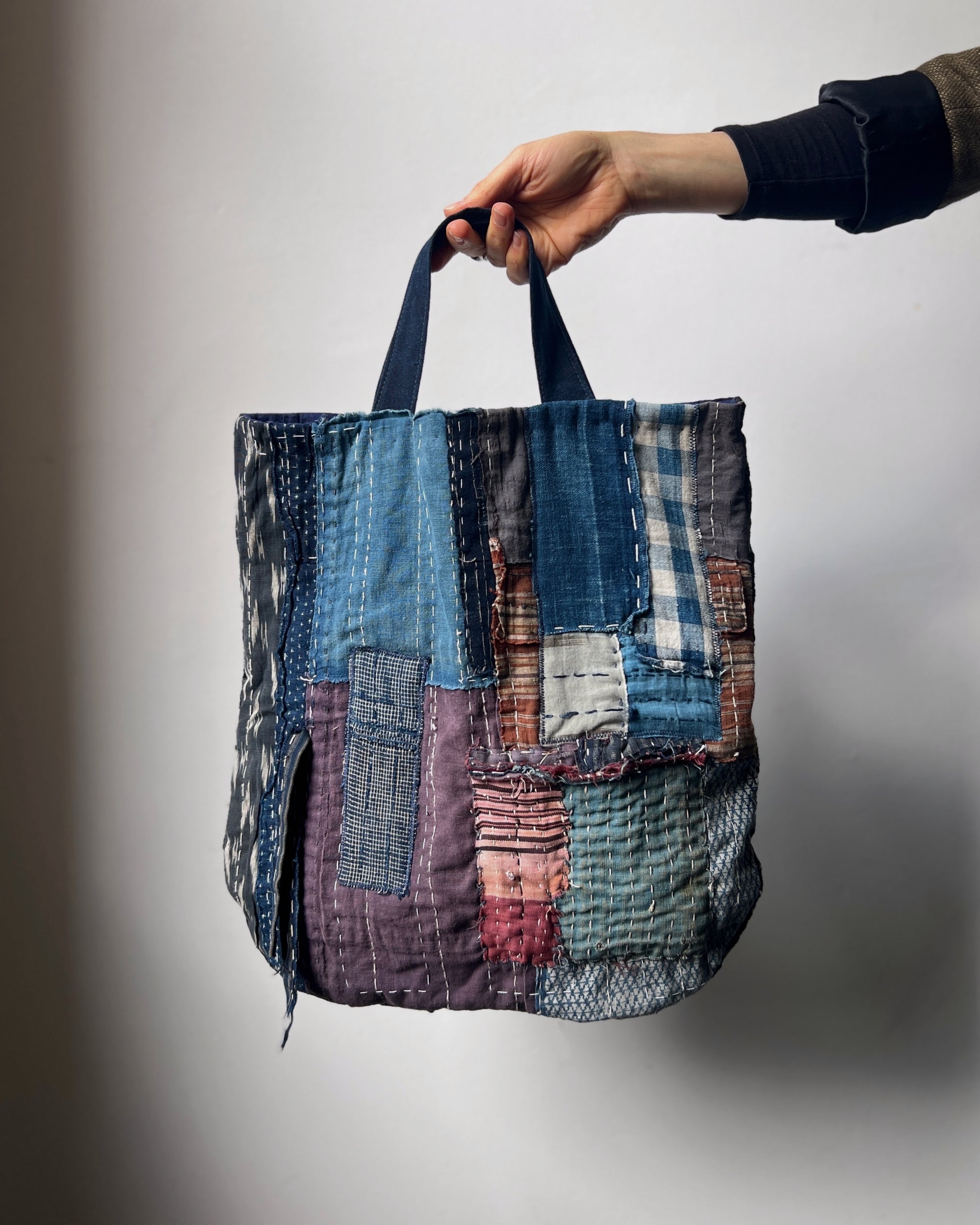 vintage textile tote bag