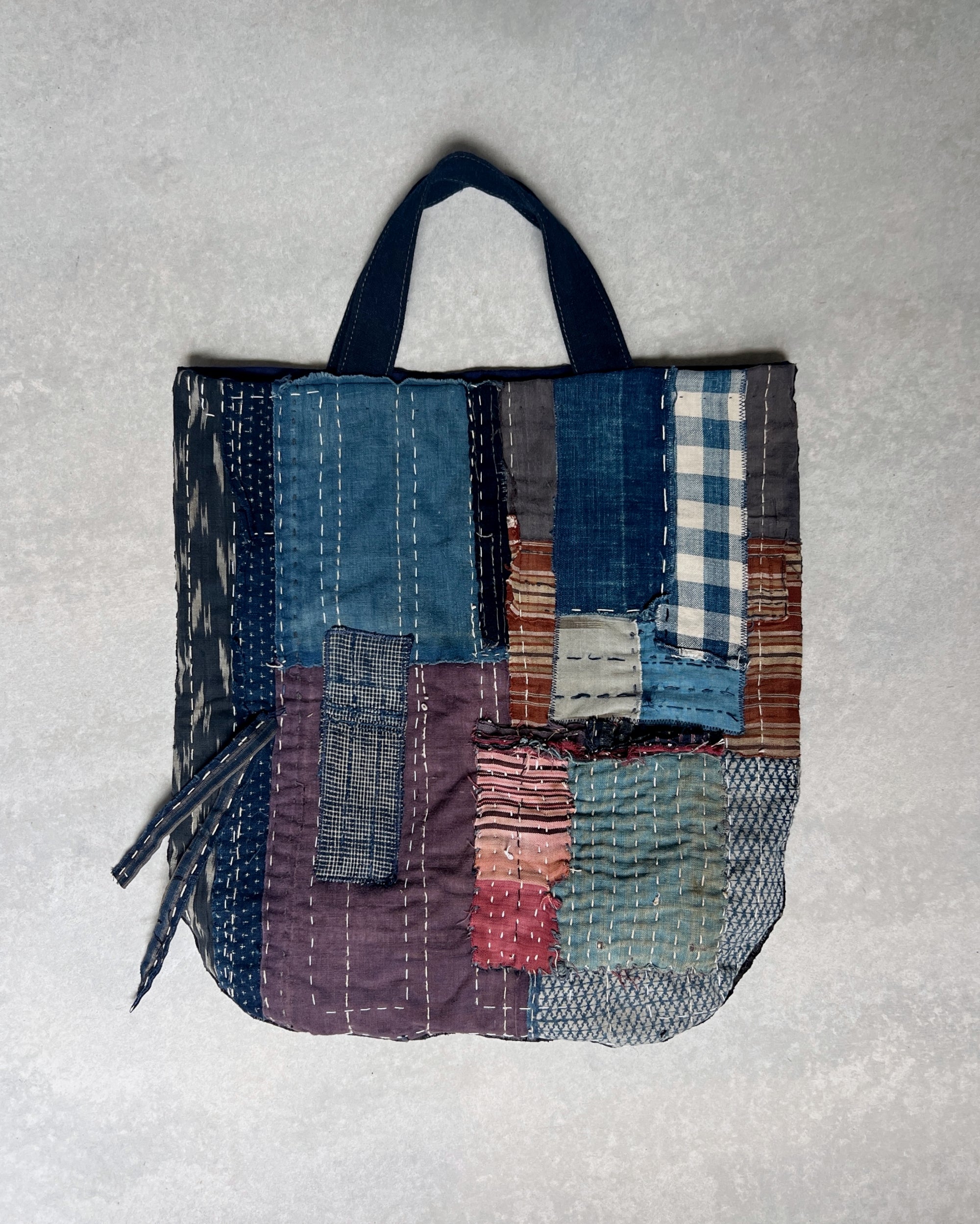 vintage textile tote bag