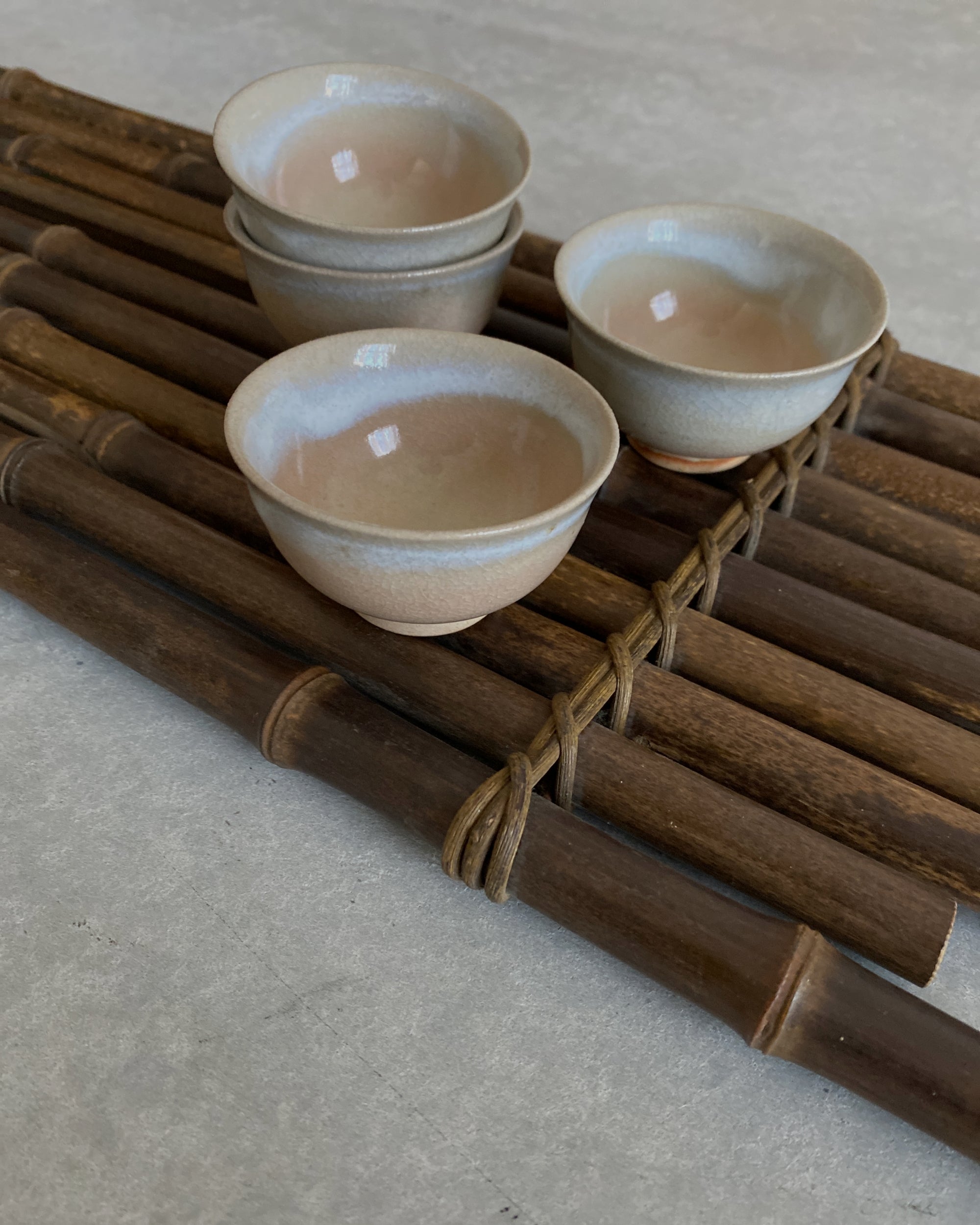 vintage japanese bamboo display mat
