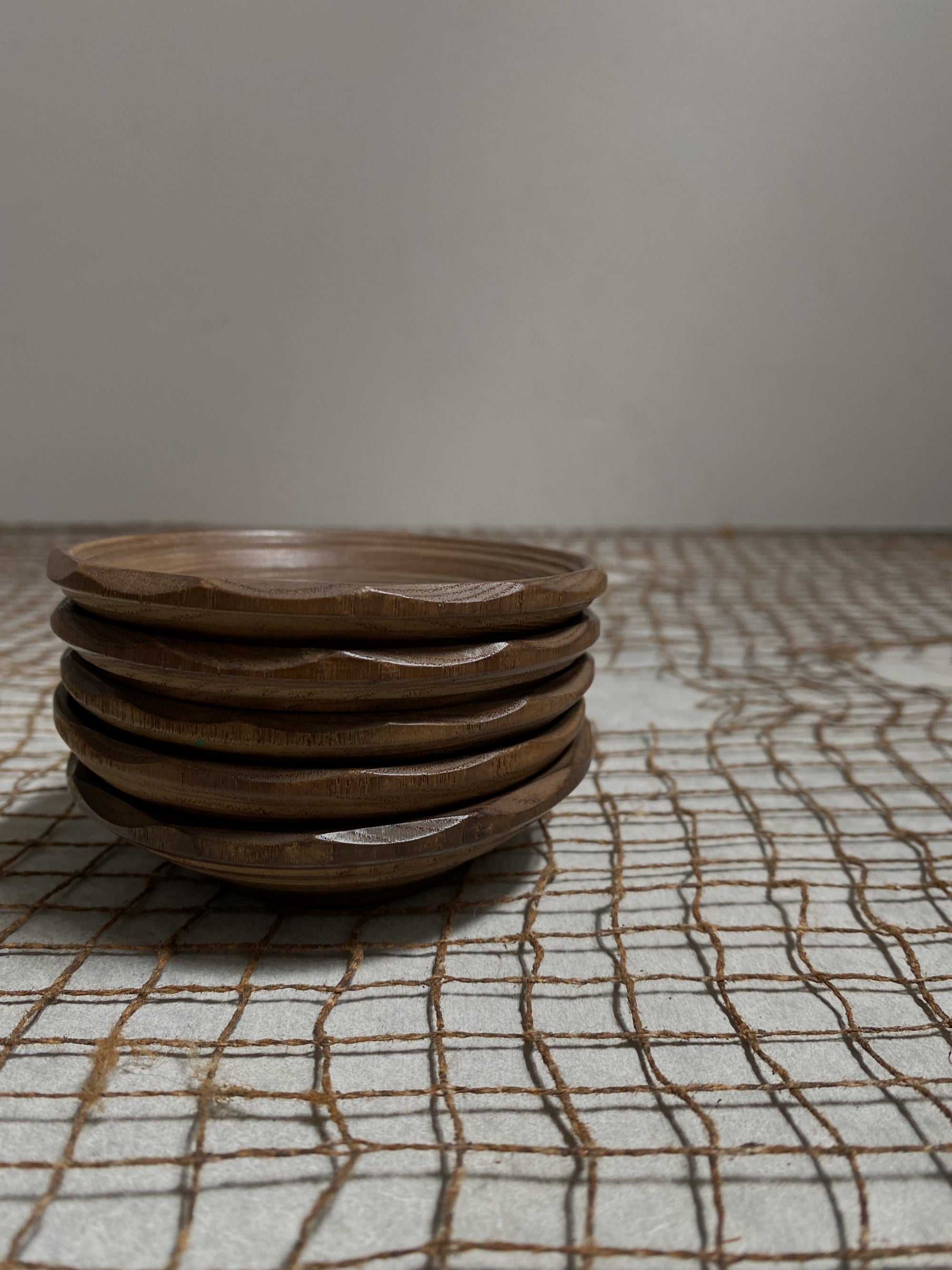vintage Japanese wooden dish