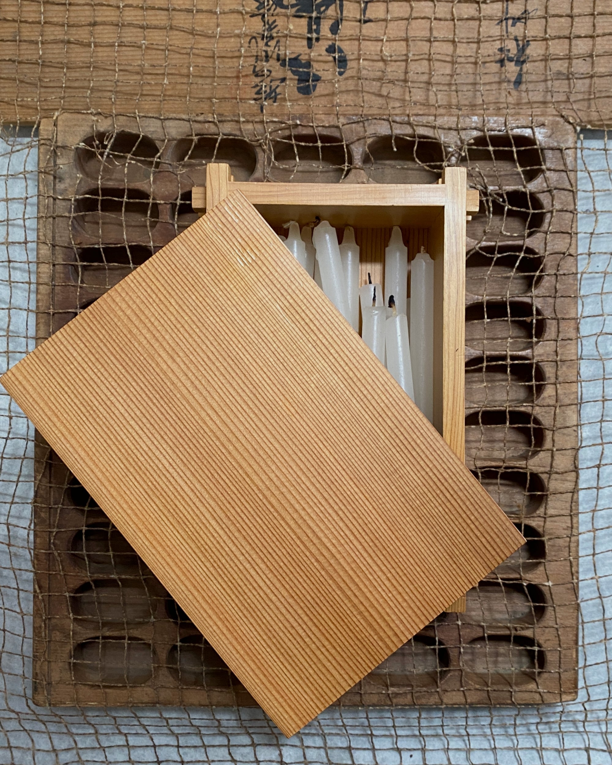 vintage japanese timber box