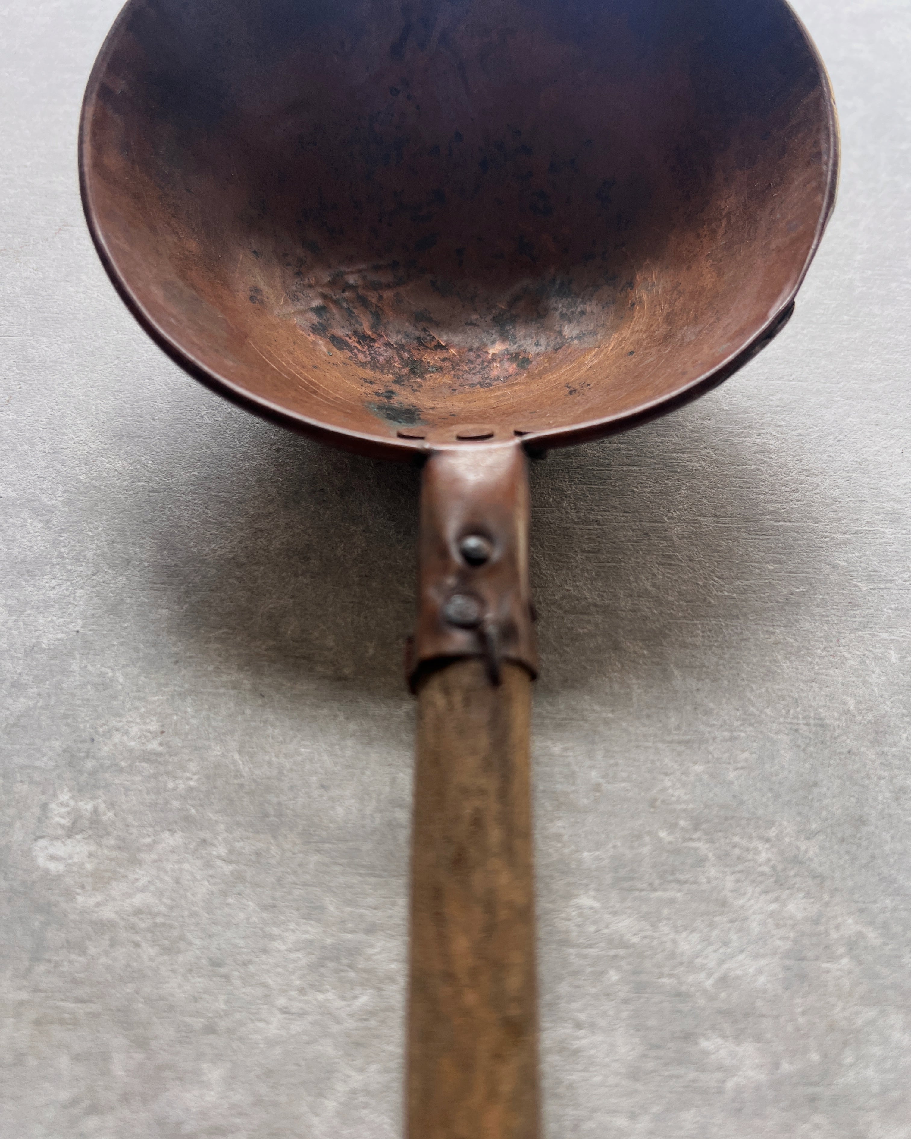 vintage copper ladle