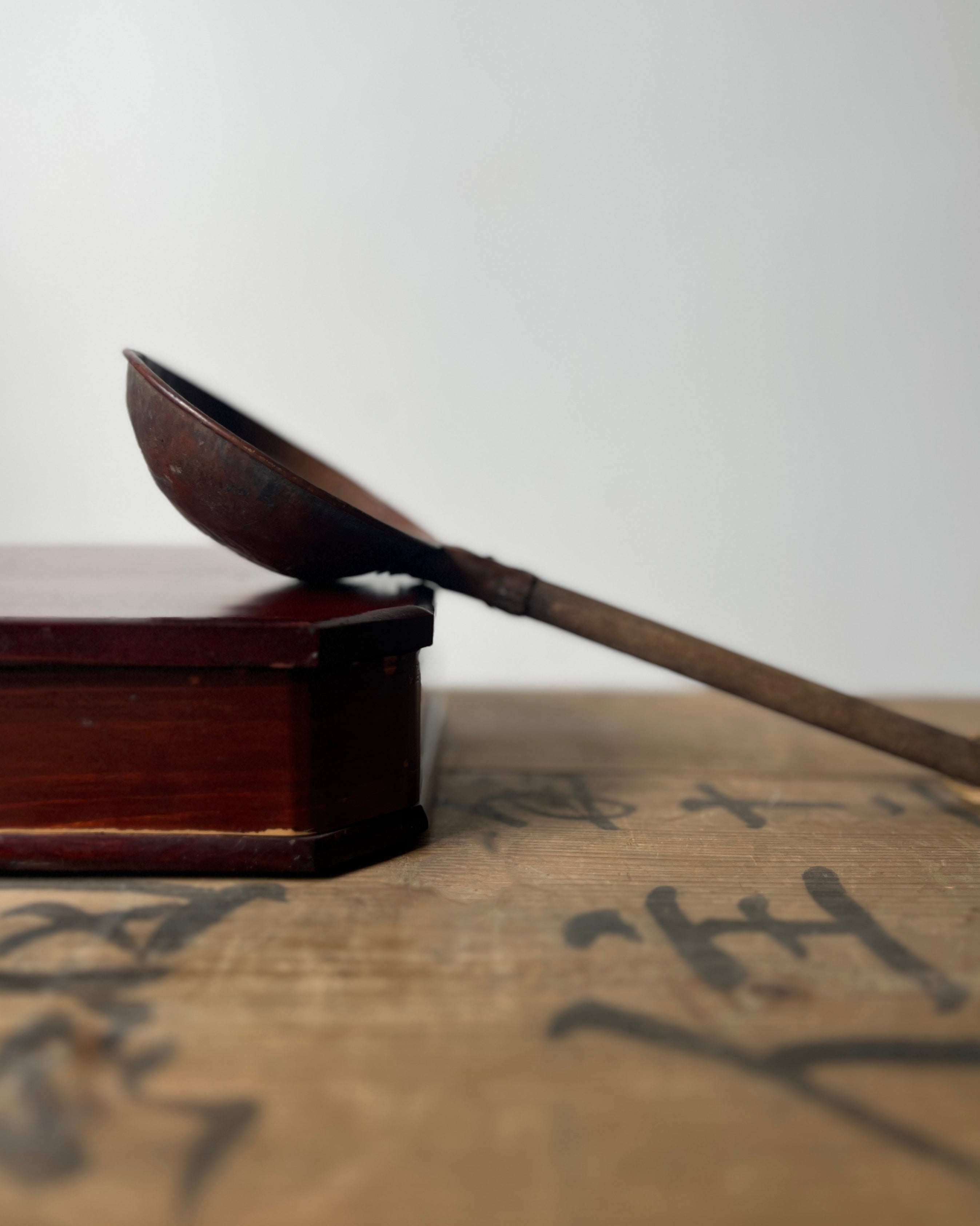 vintage copper ladle