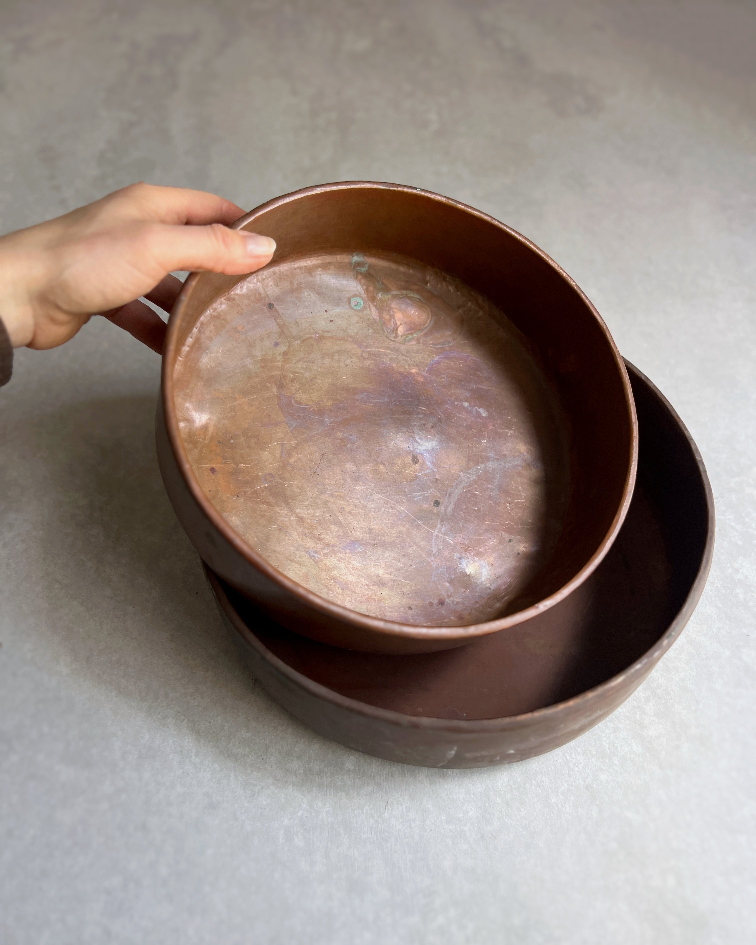 vintage copper bowl