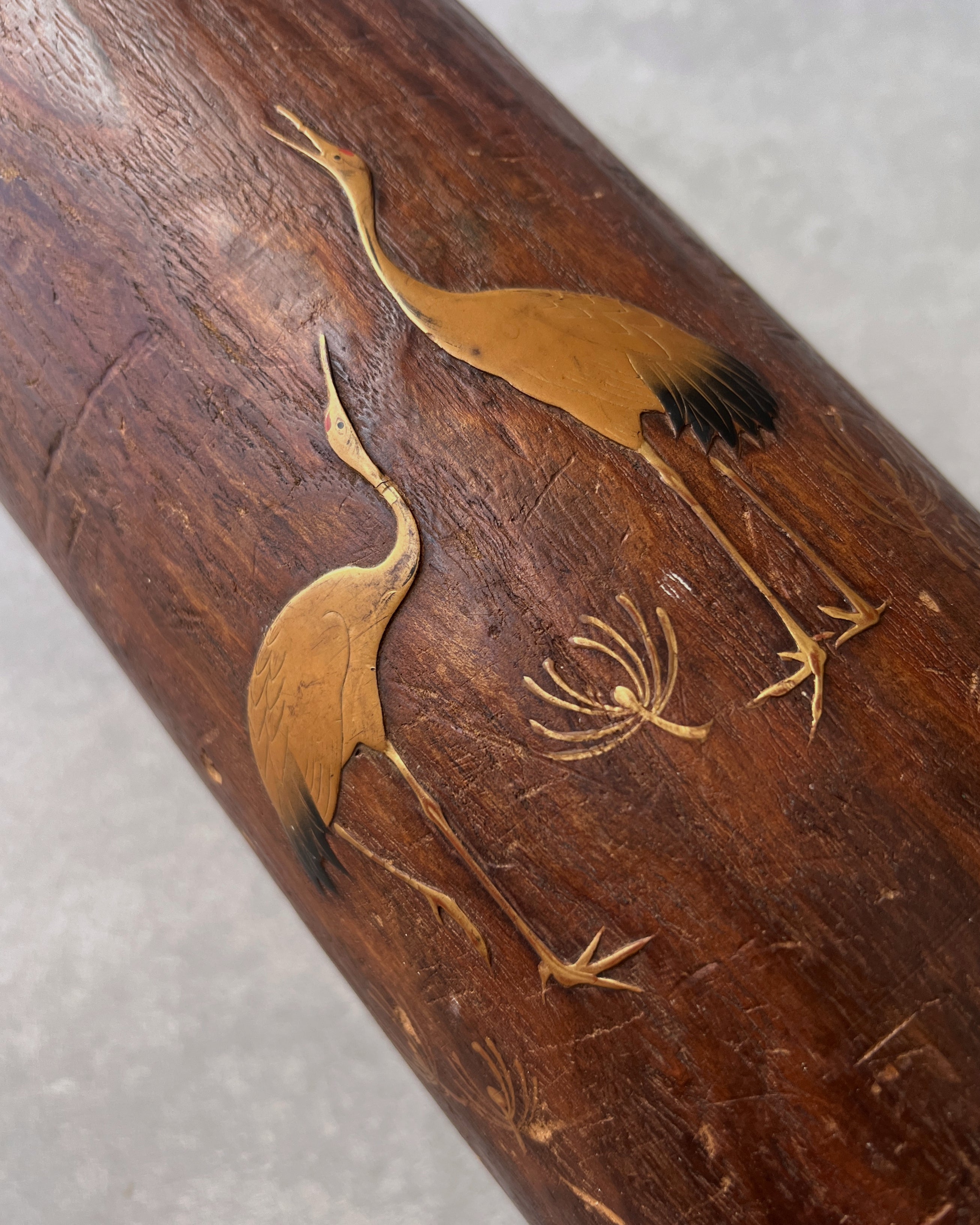 vintage tsuru vase