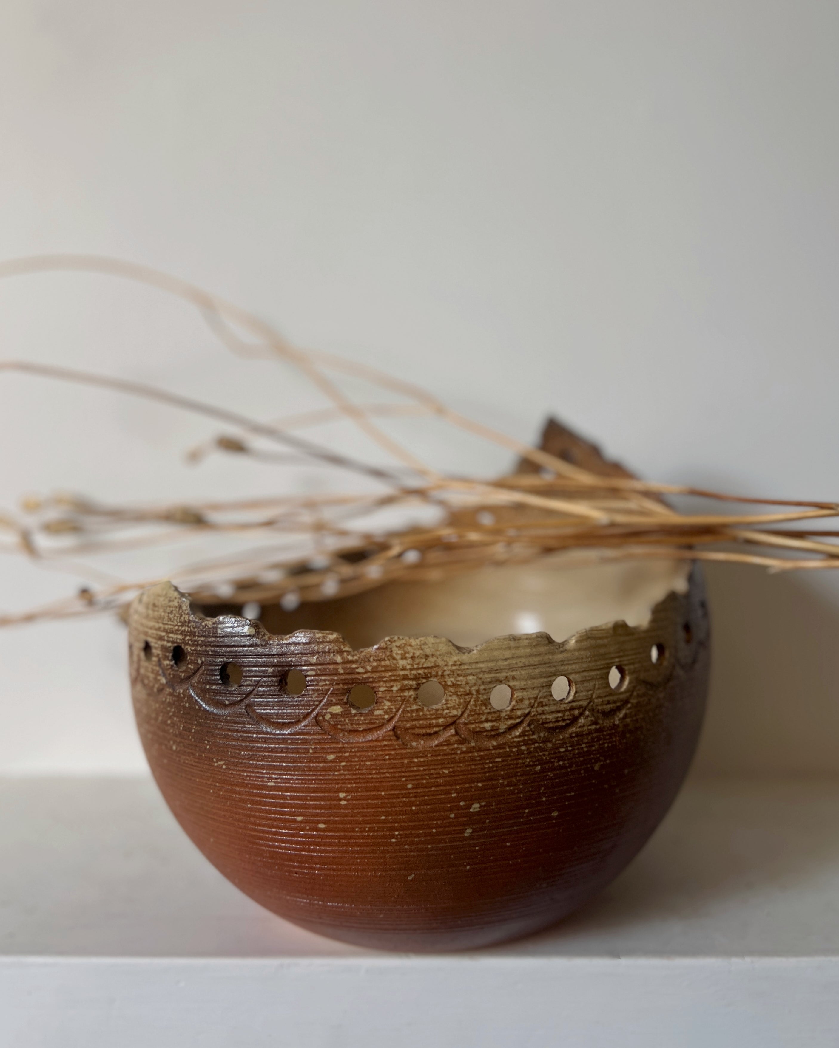 vintage ceramic vessel