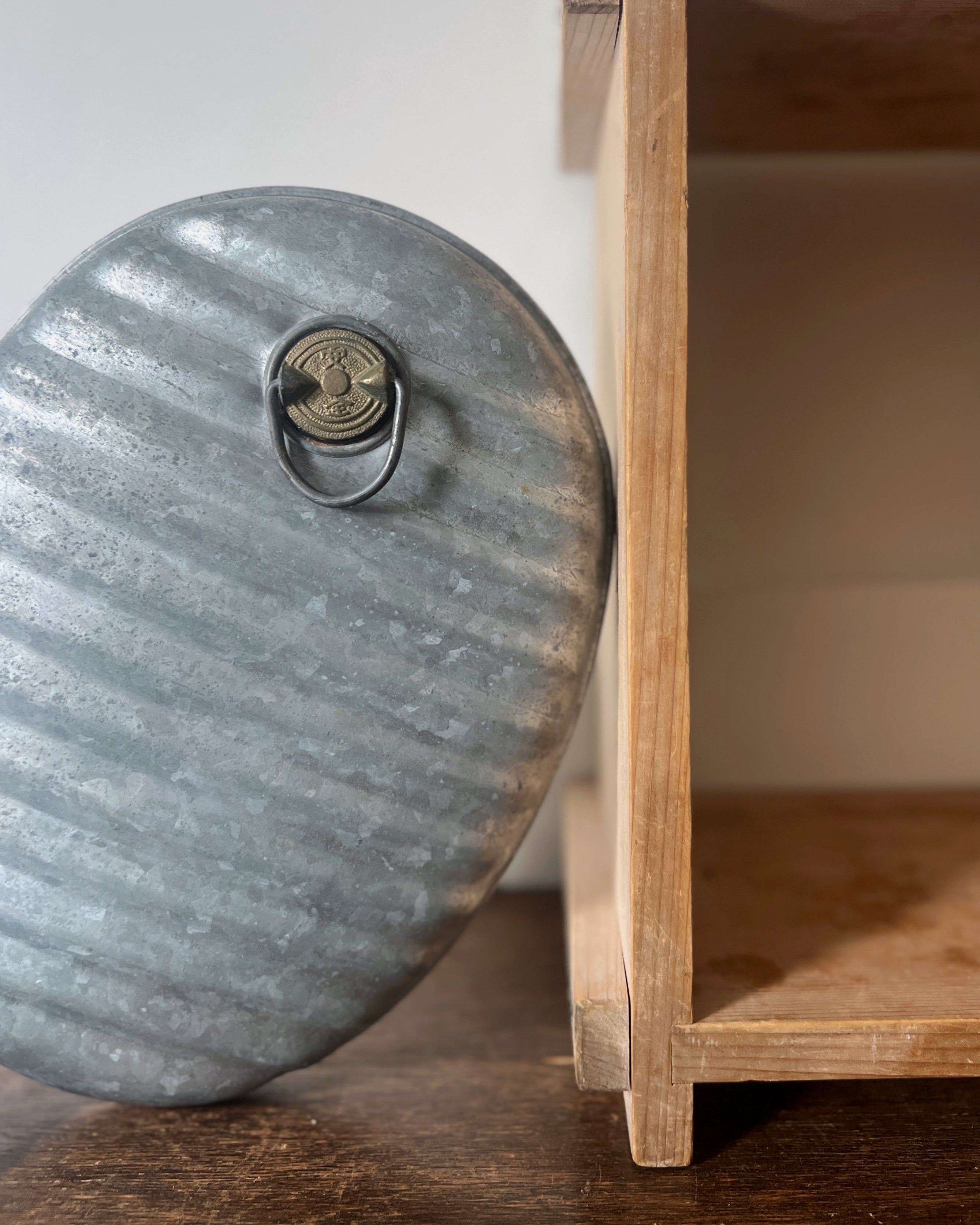 vintage metal water bottle