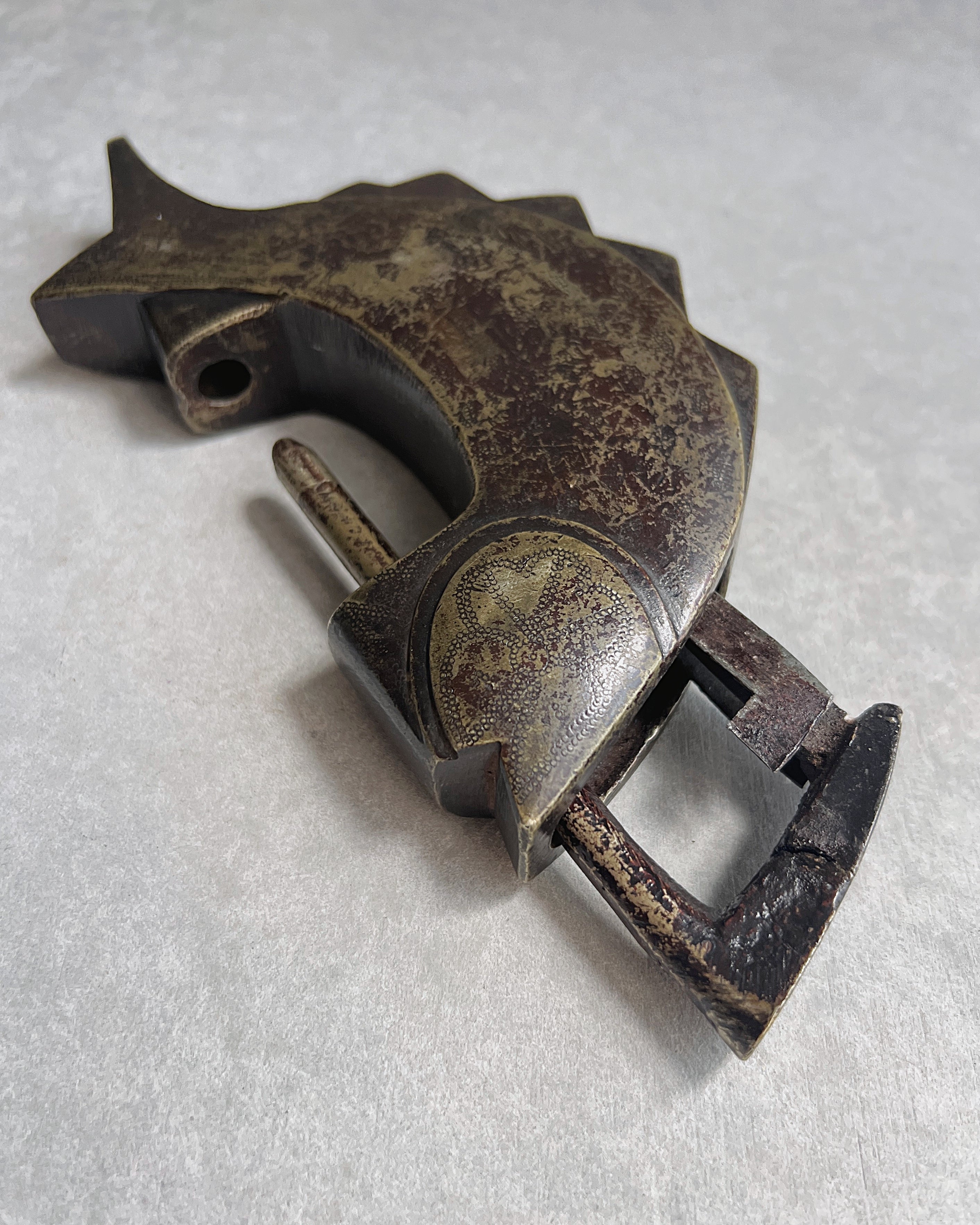 vintage brass lock
