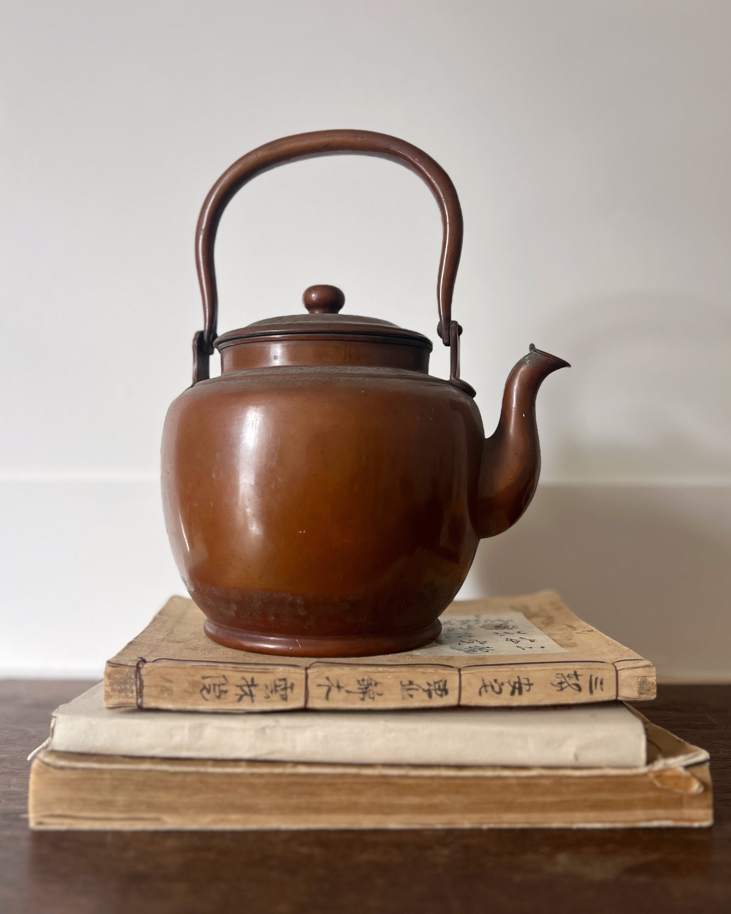 vintage metal teapot