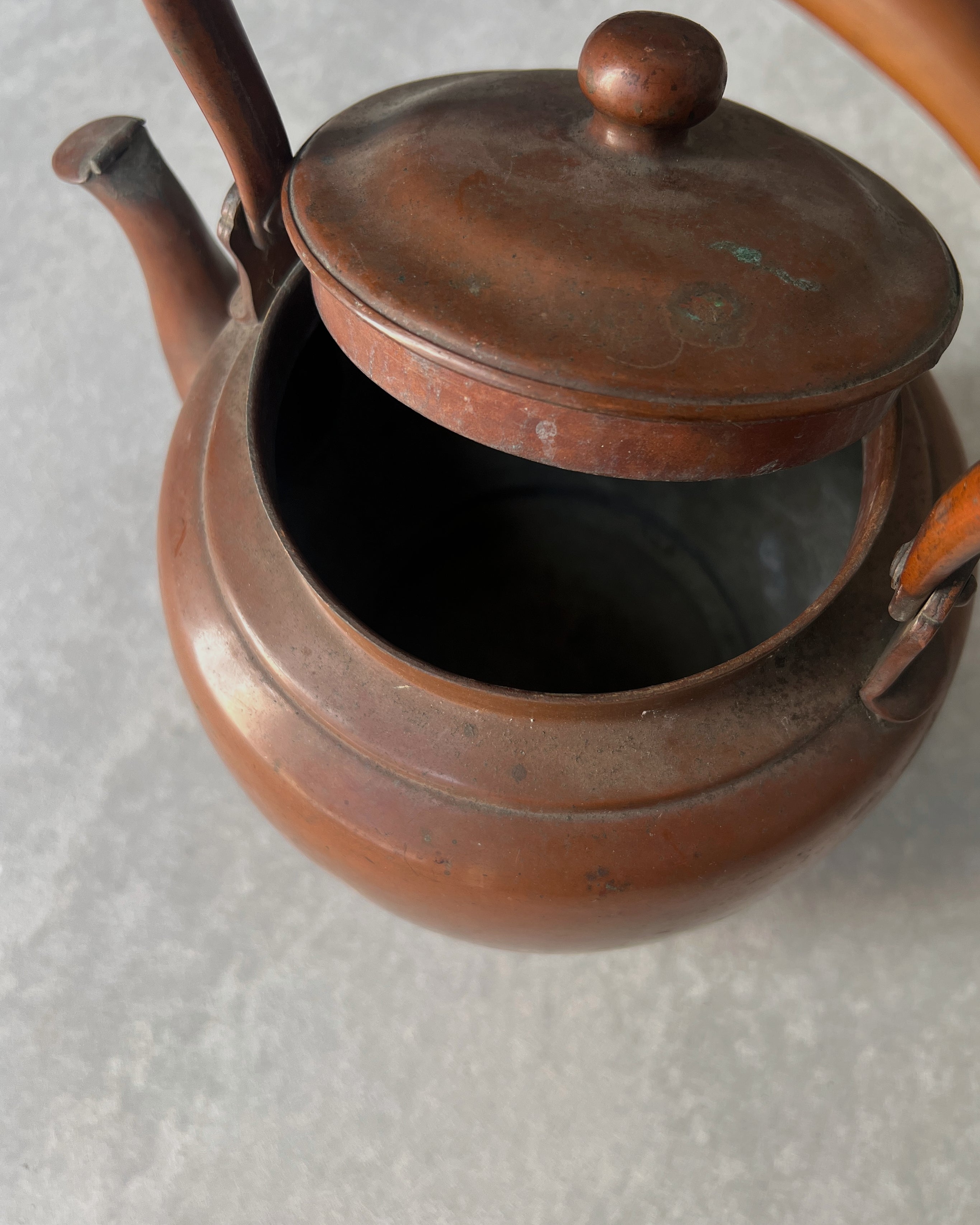 vintage metal teapot