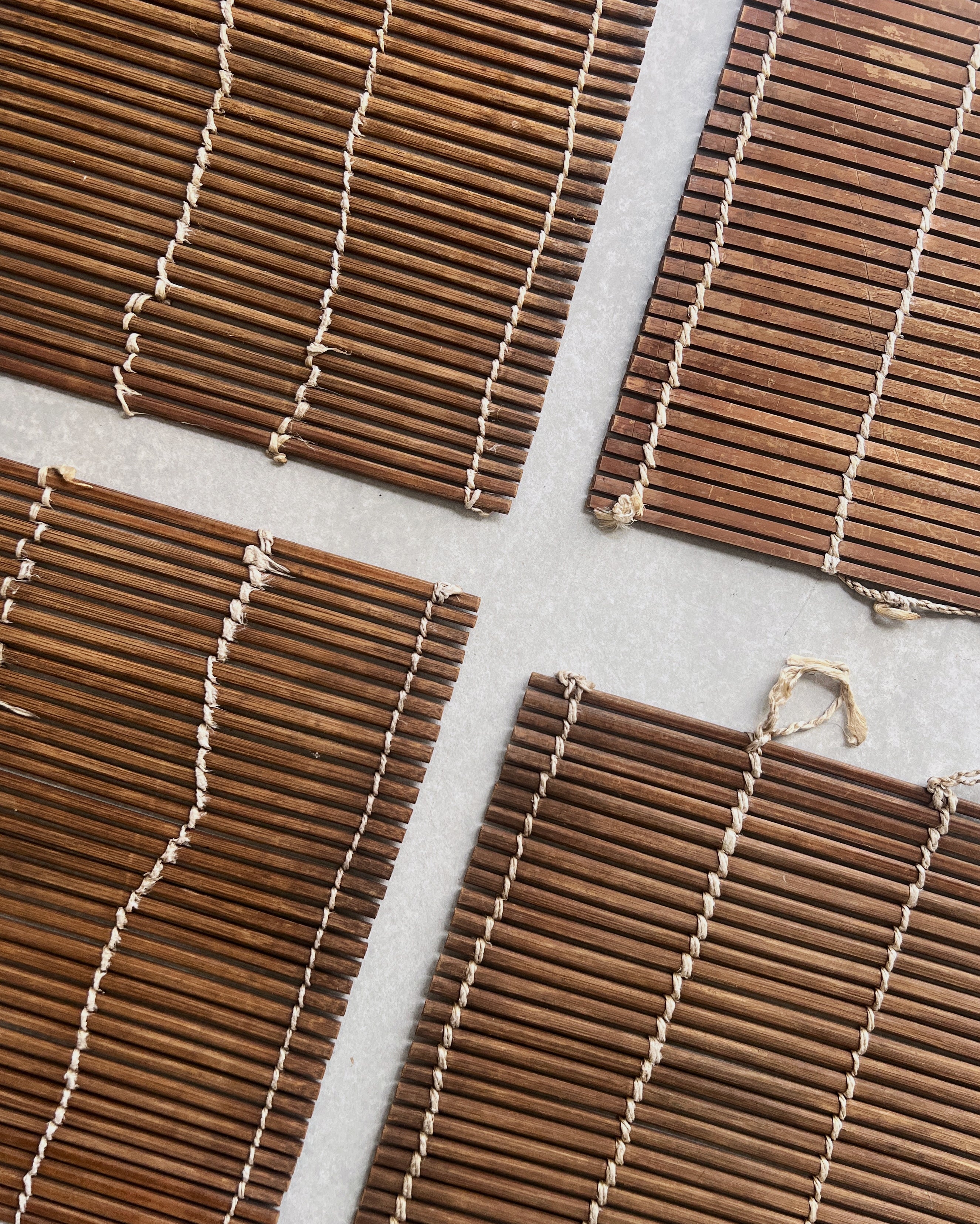 vintage wooden mat