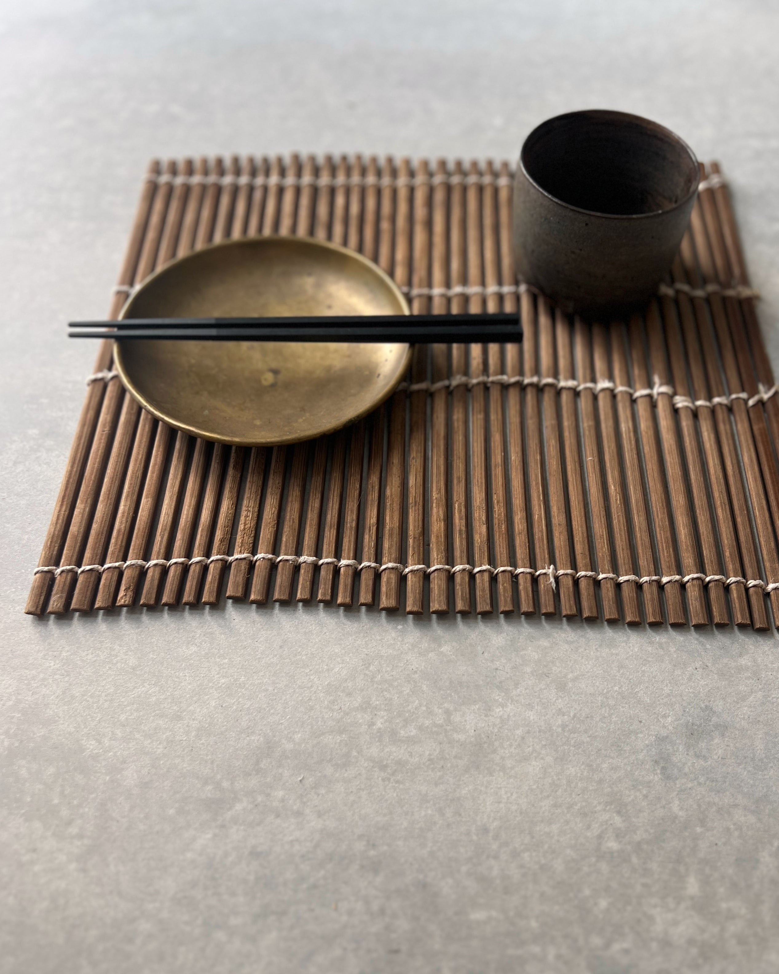 vintage wooden mat