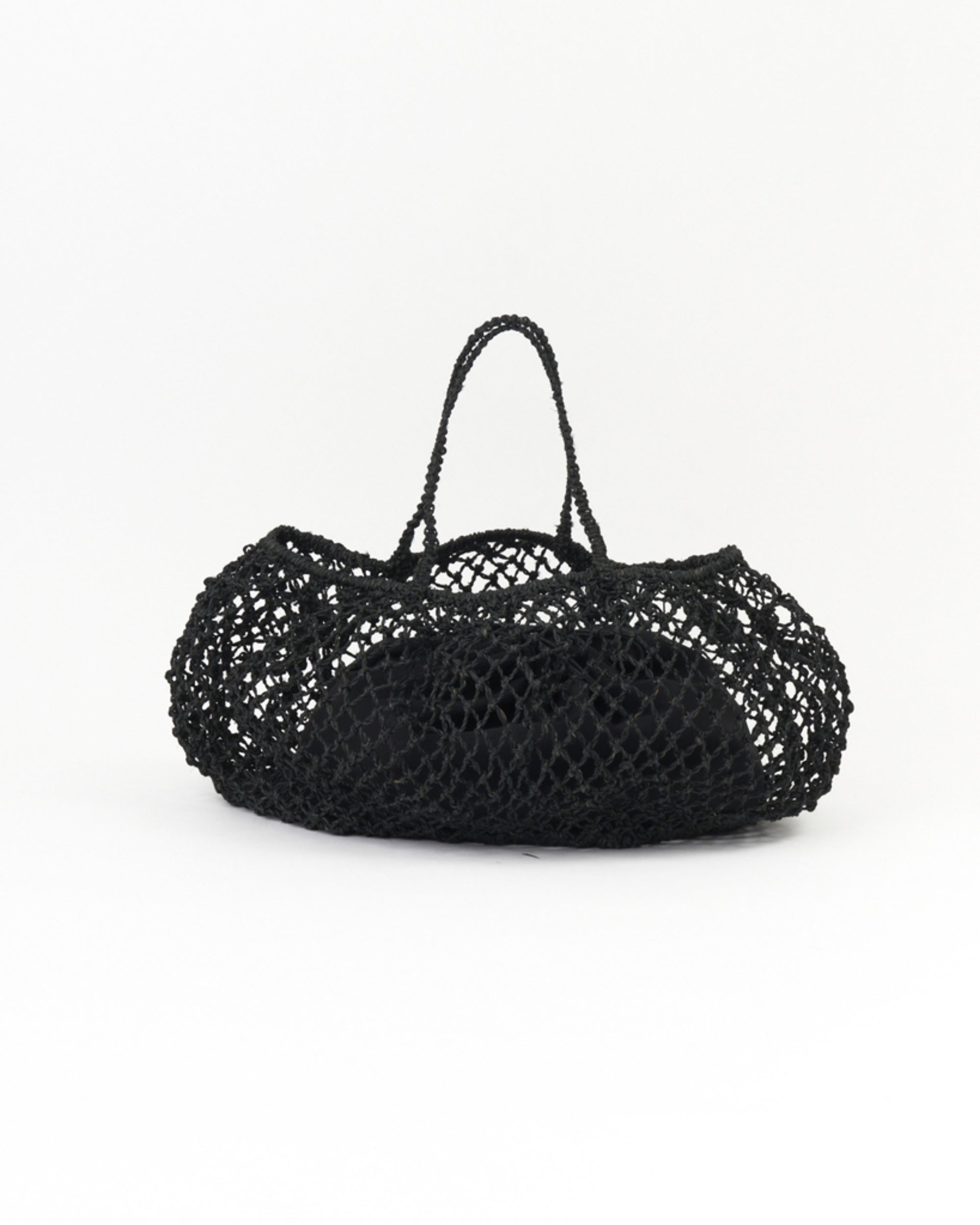 aclp : abaca boston bag in carbon