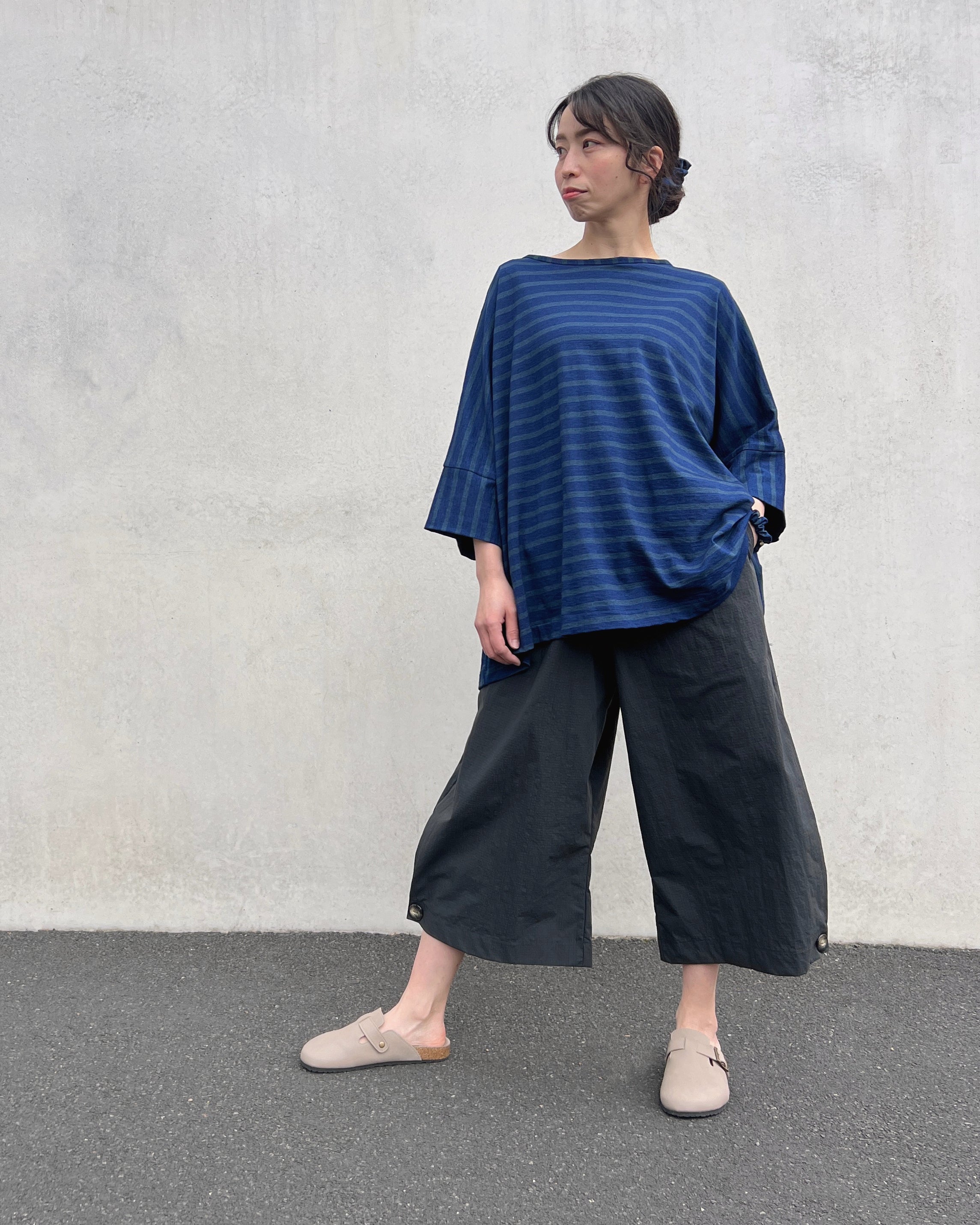 LJ struthers : textured cotton pants