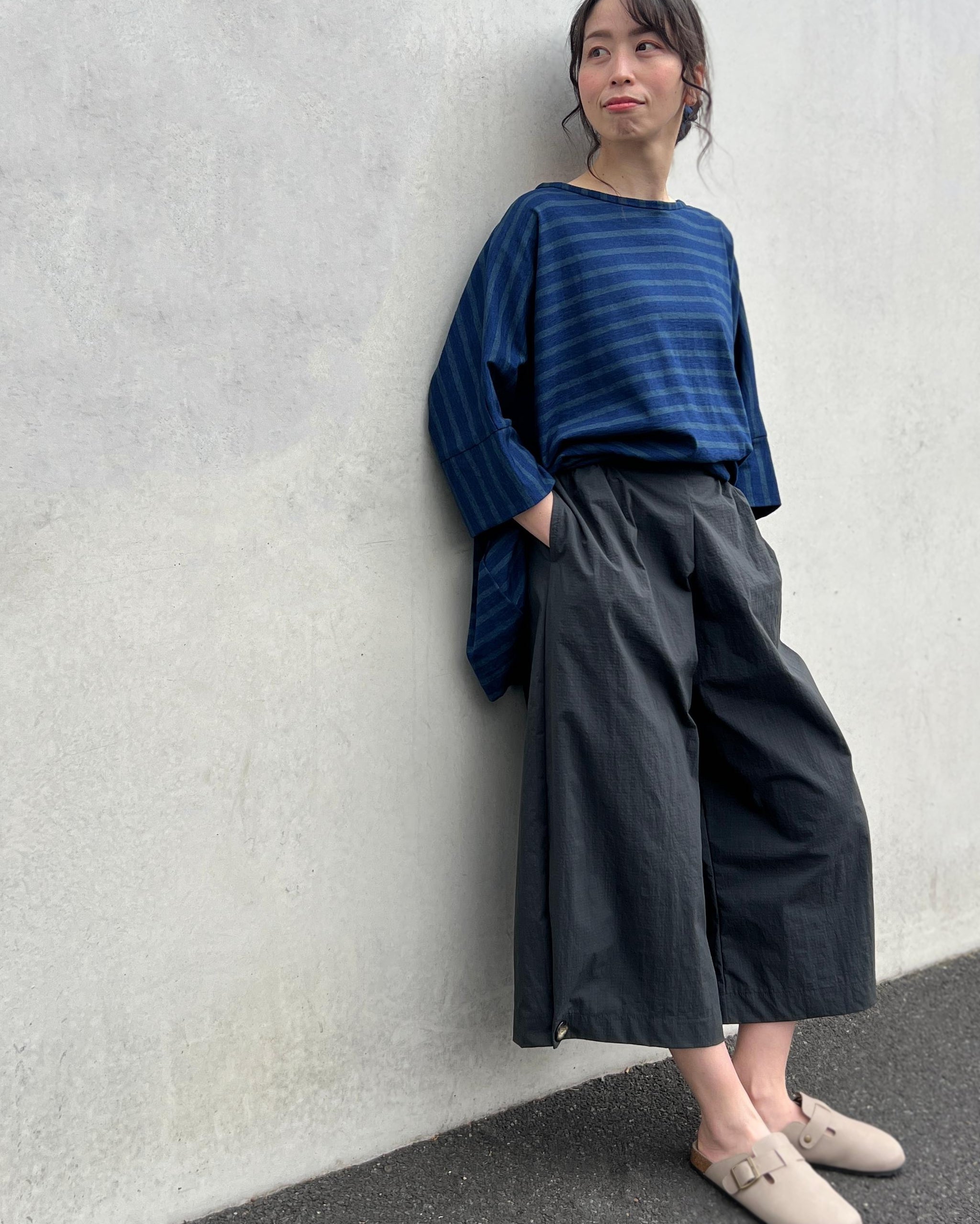 LJ struthers : textured cotton pants