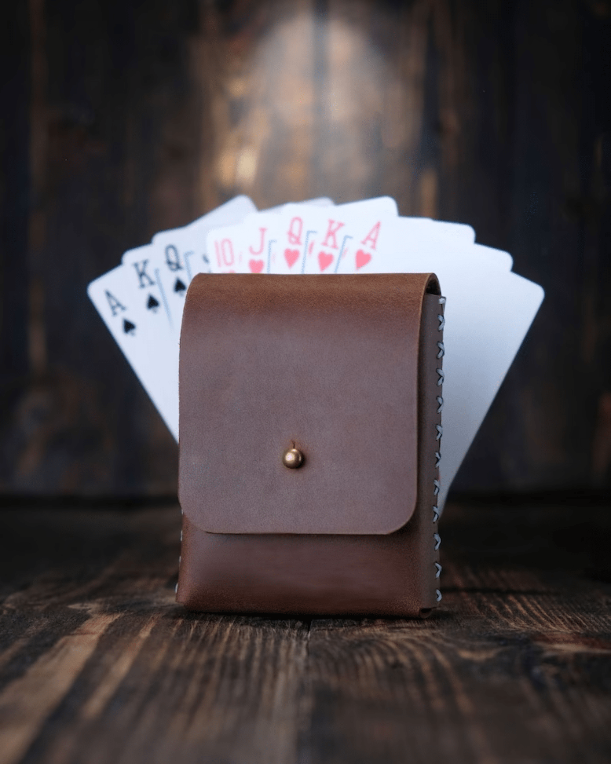 nl leather design : leather playing card case