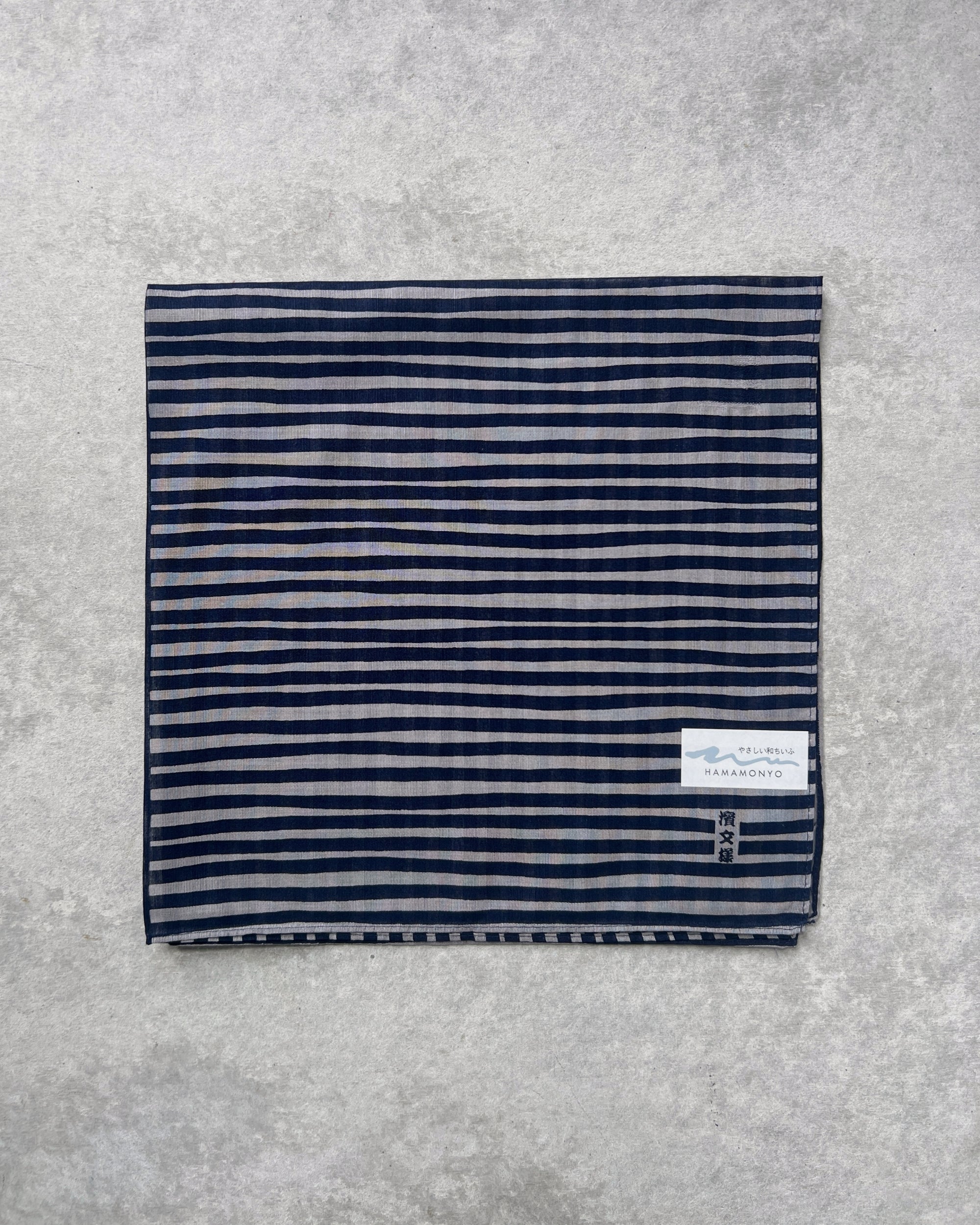 Hamamonyo : cotton striped scarf & handkerchief