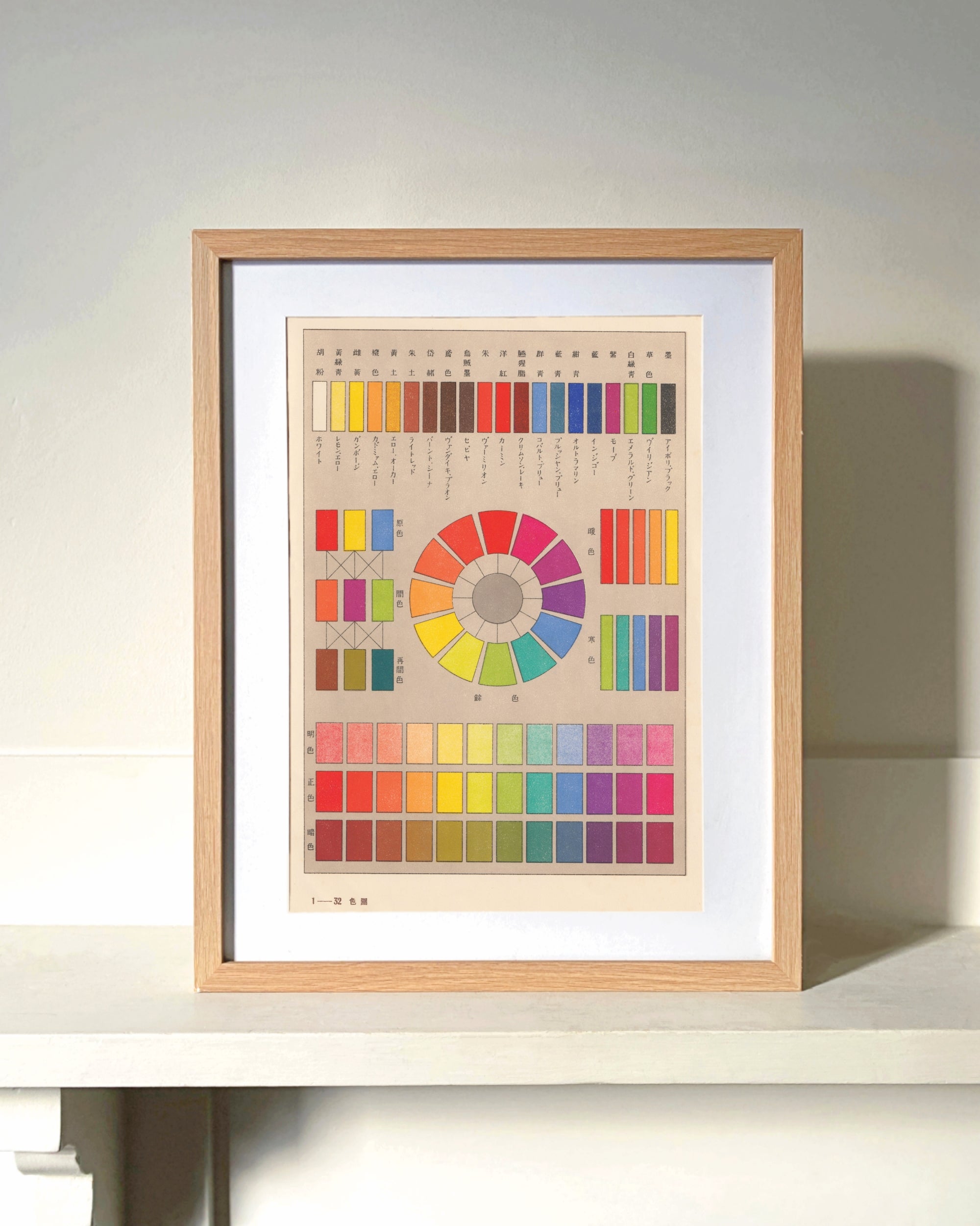 kiku print / A3 print : colour chart #1