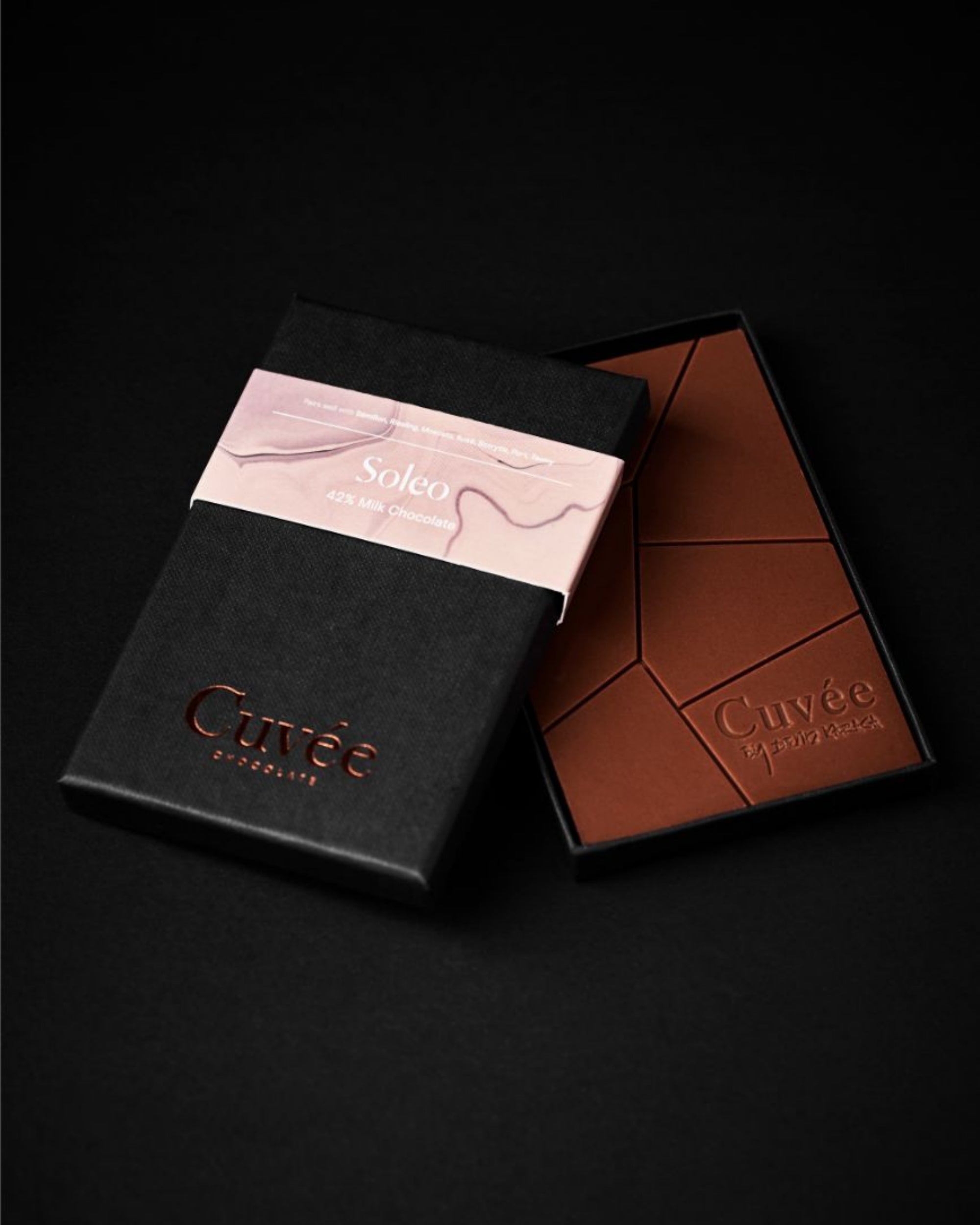 Cuvée : soleo 42% milk chocolate