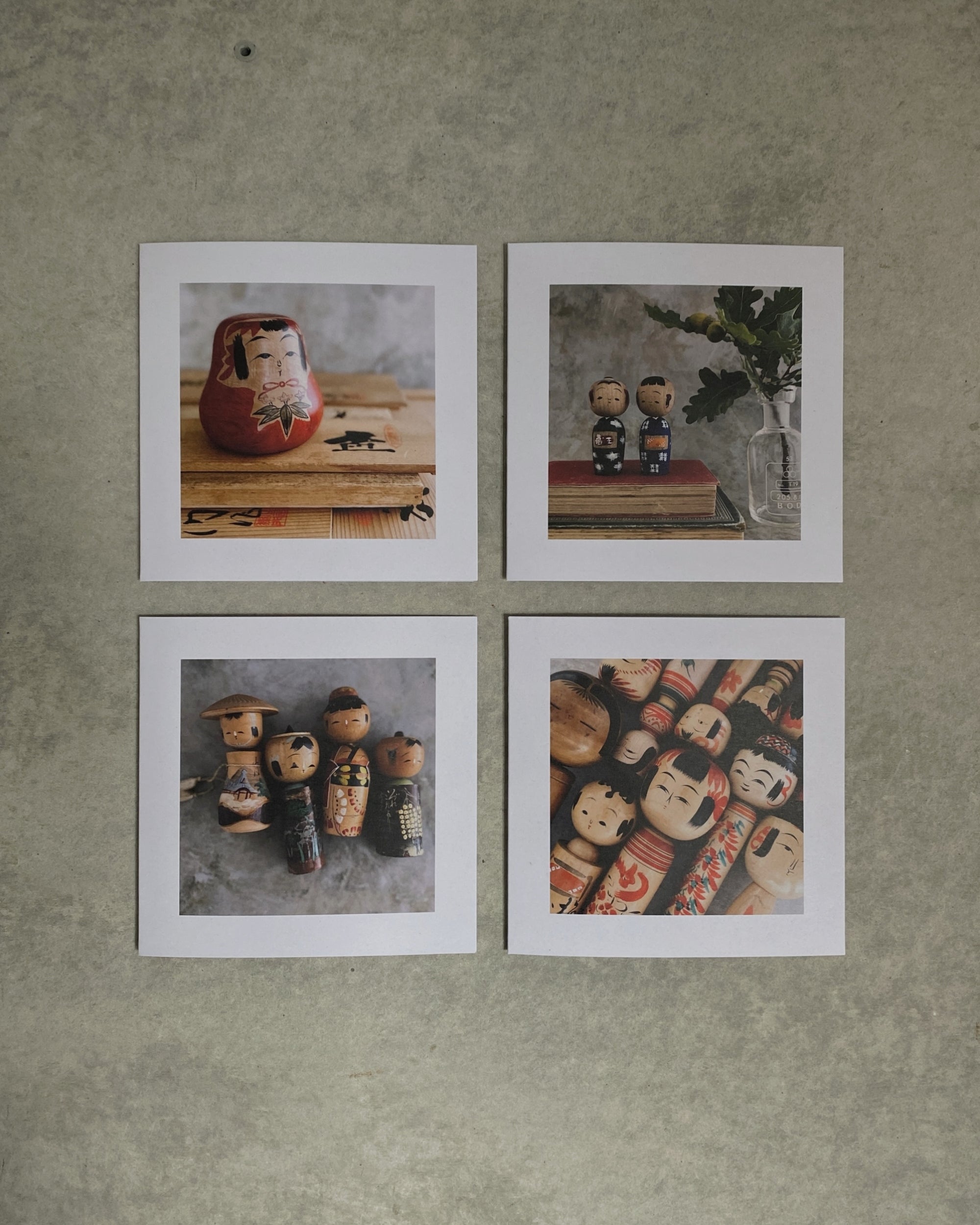 kokeshi greeting card : kazoku