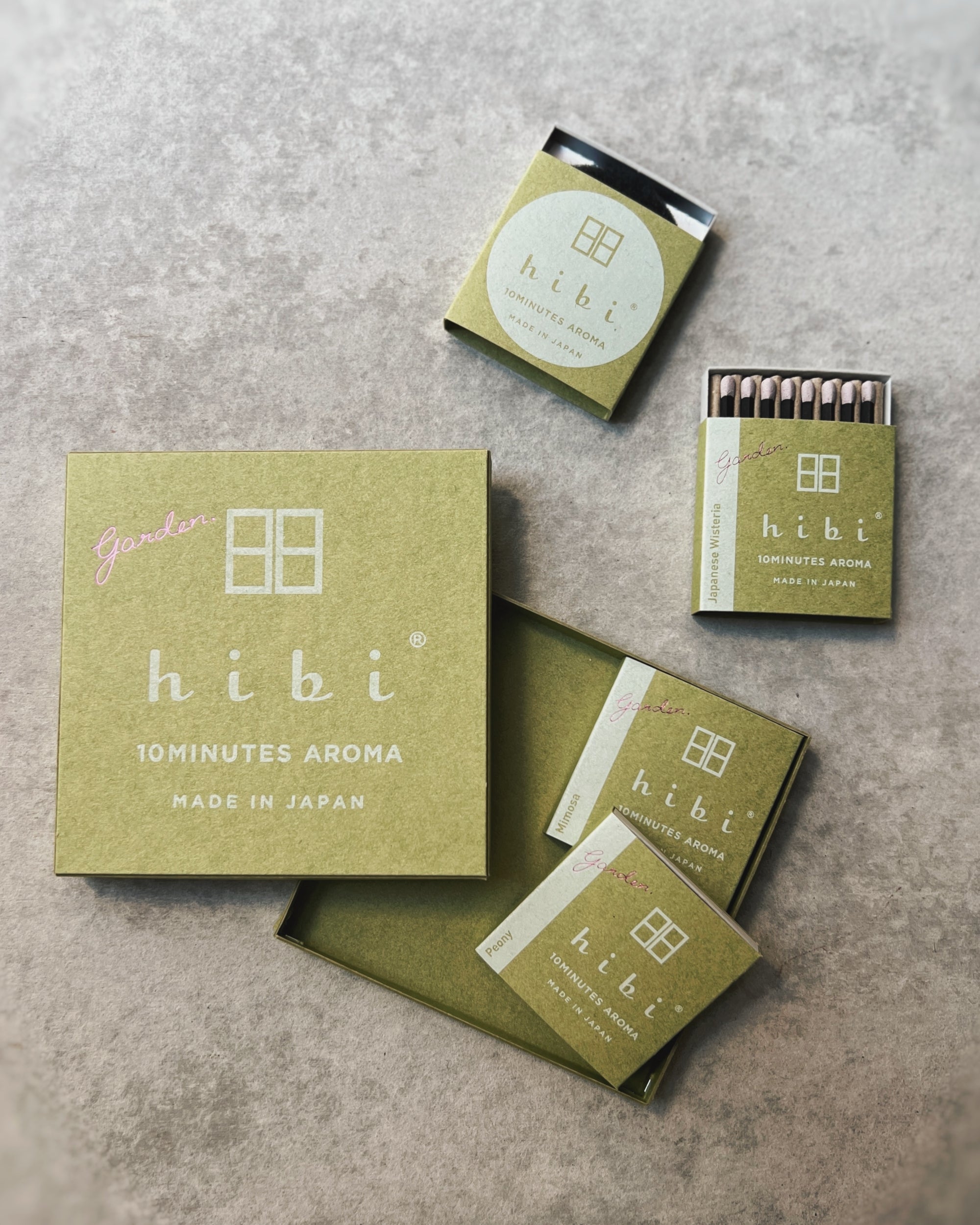 hibi 10 minute incense : gift boxes