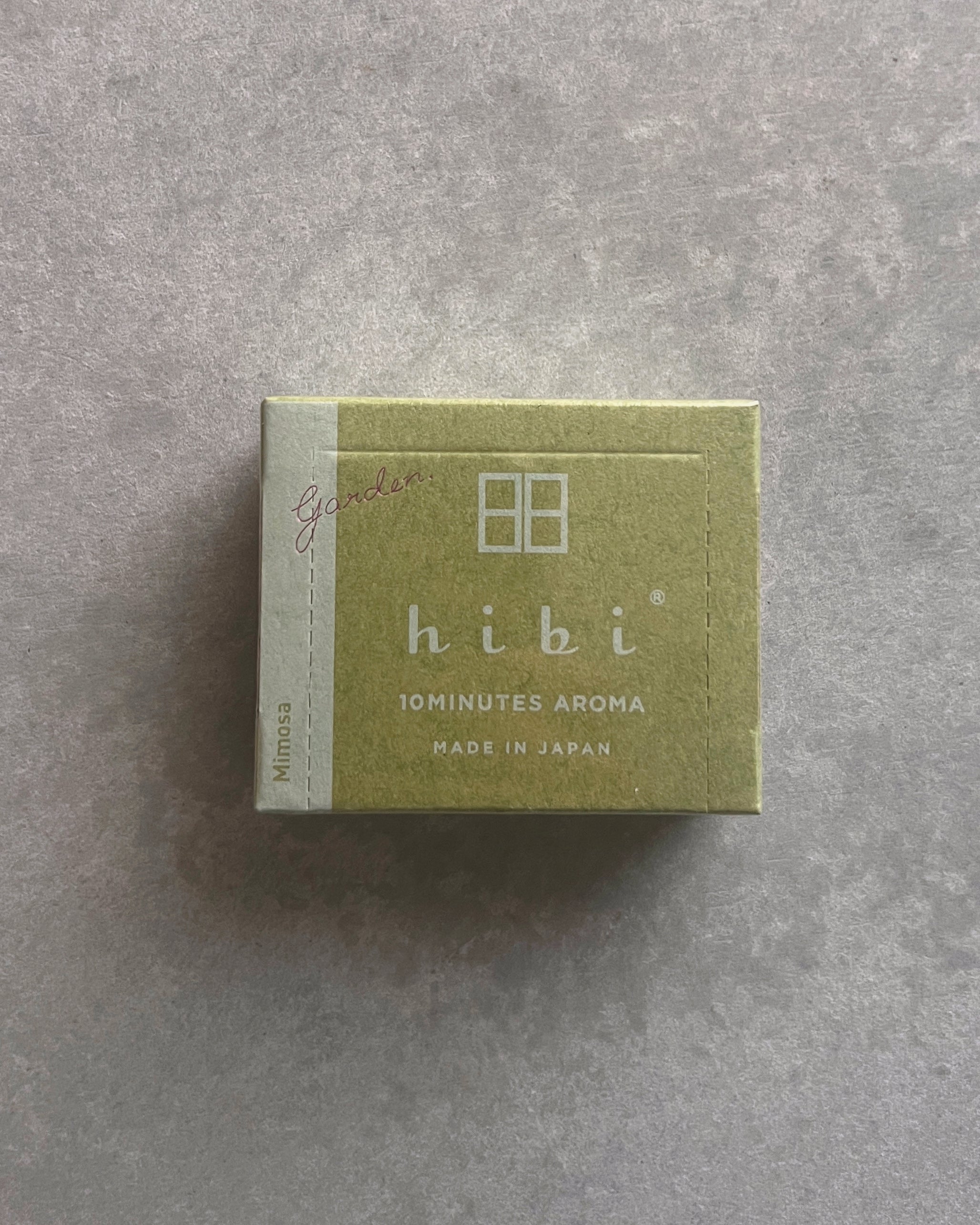 hibi 10 minute incense : garden scents