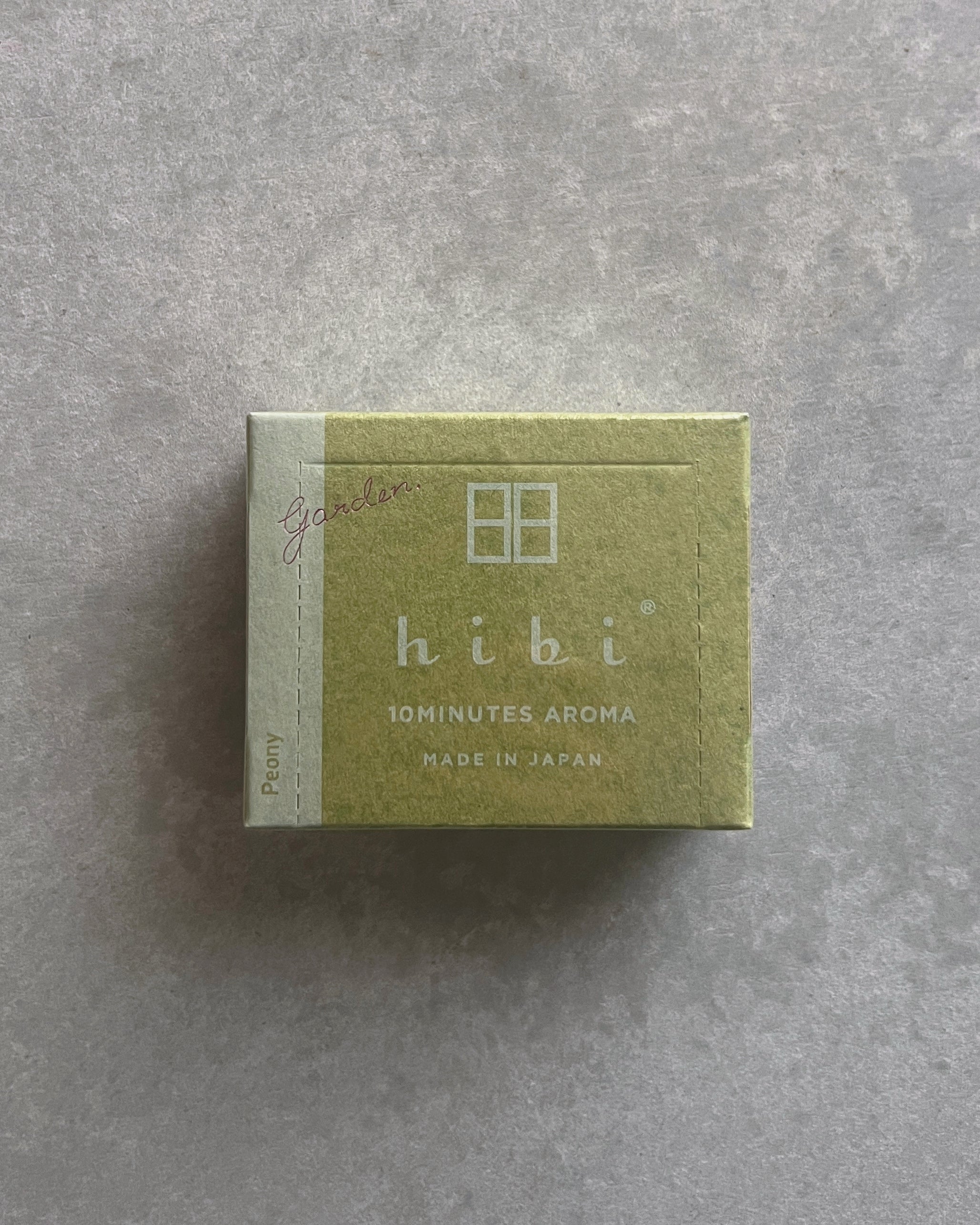 hibi 10 minute incense : garden scents