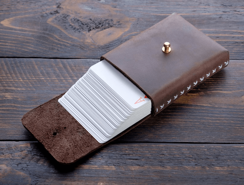 nl leather design : leather playing card case