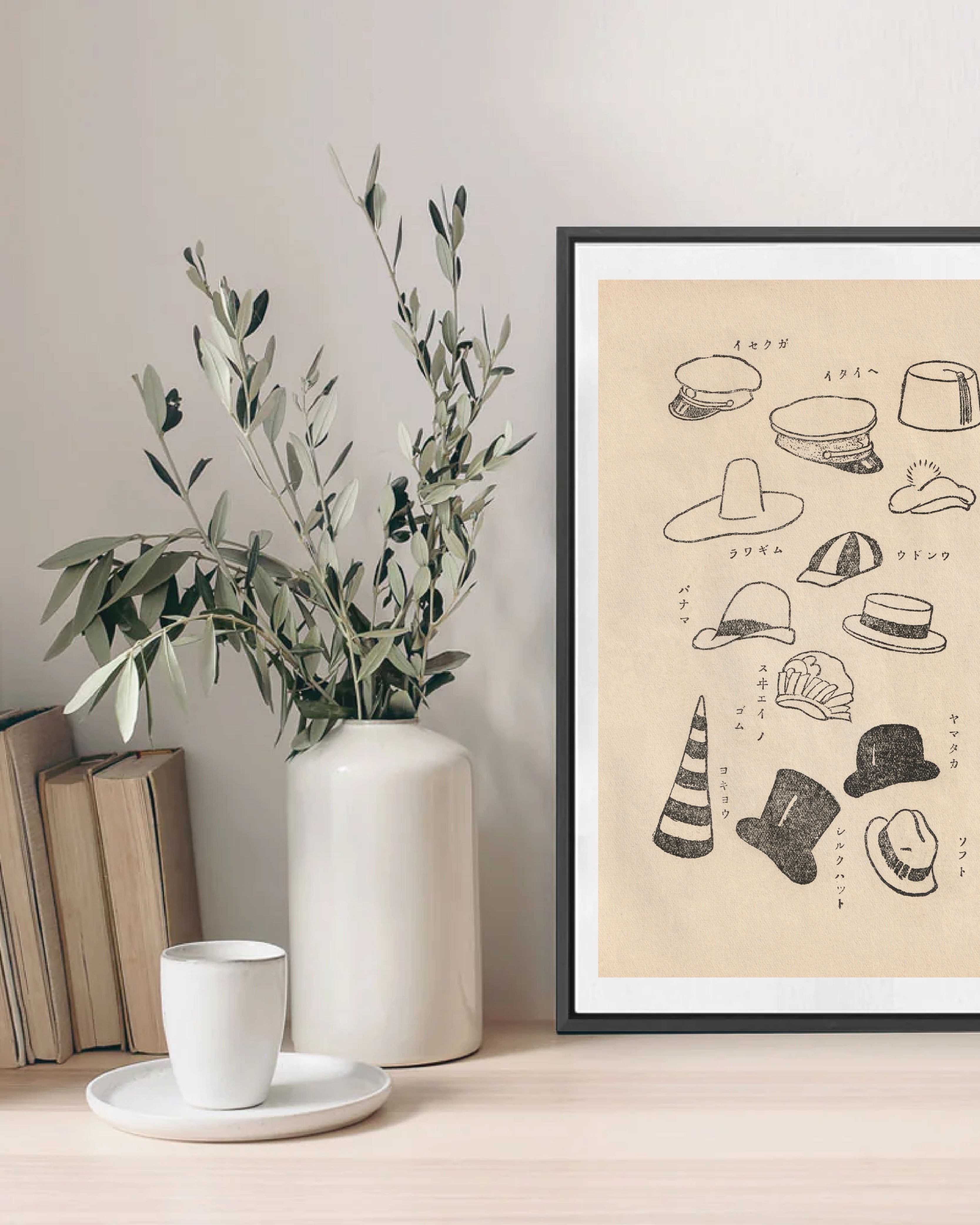 kiku print / A3 print : millinery