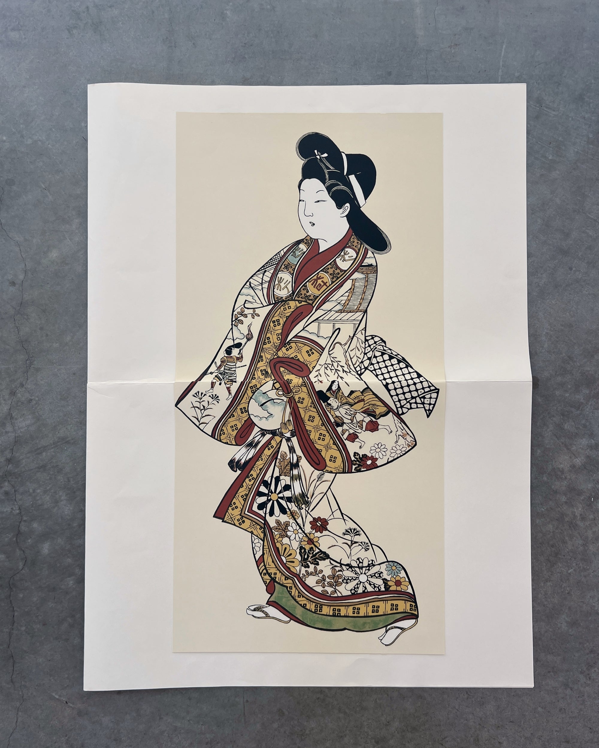 art print : hitoridachi onna no zu sugimura