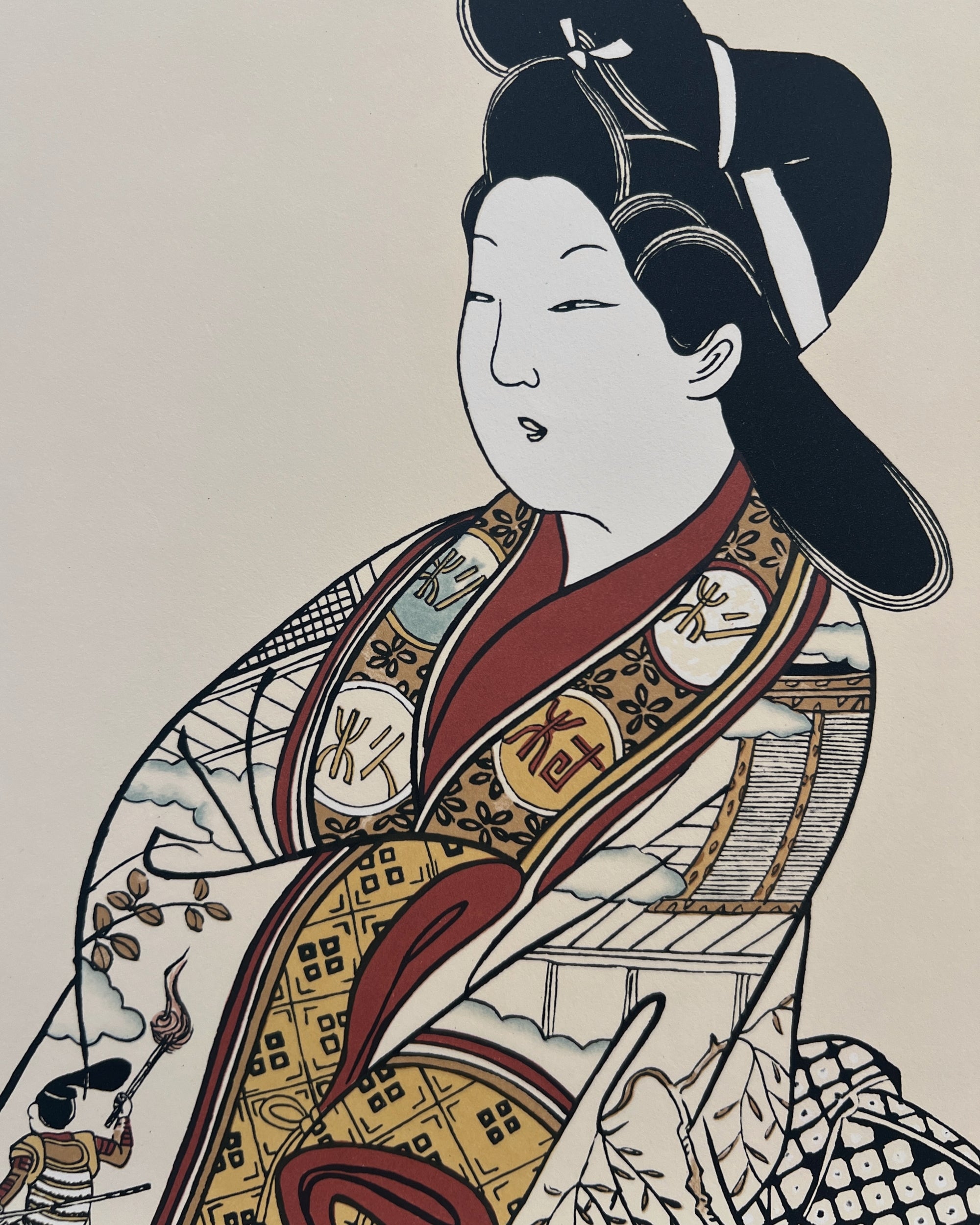 art print : hitoridachi onna no zu sugimura