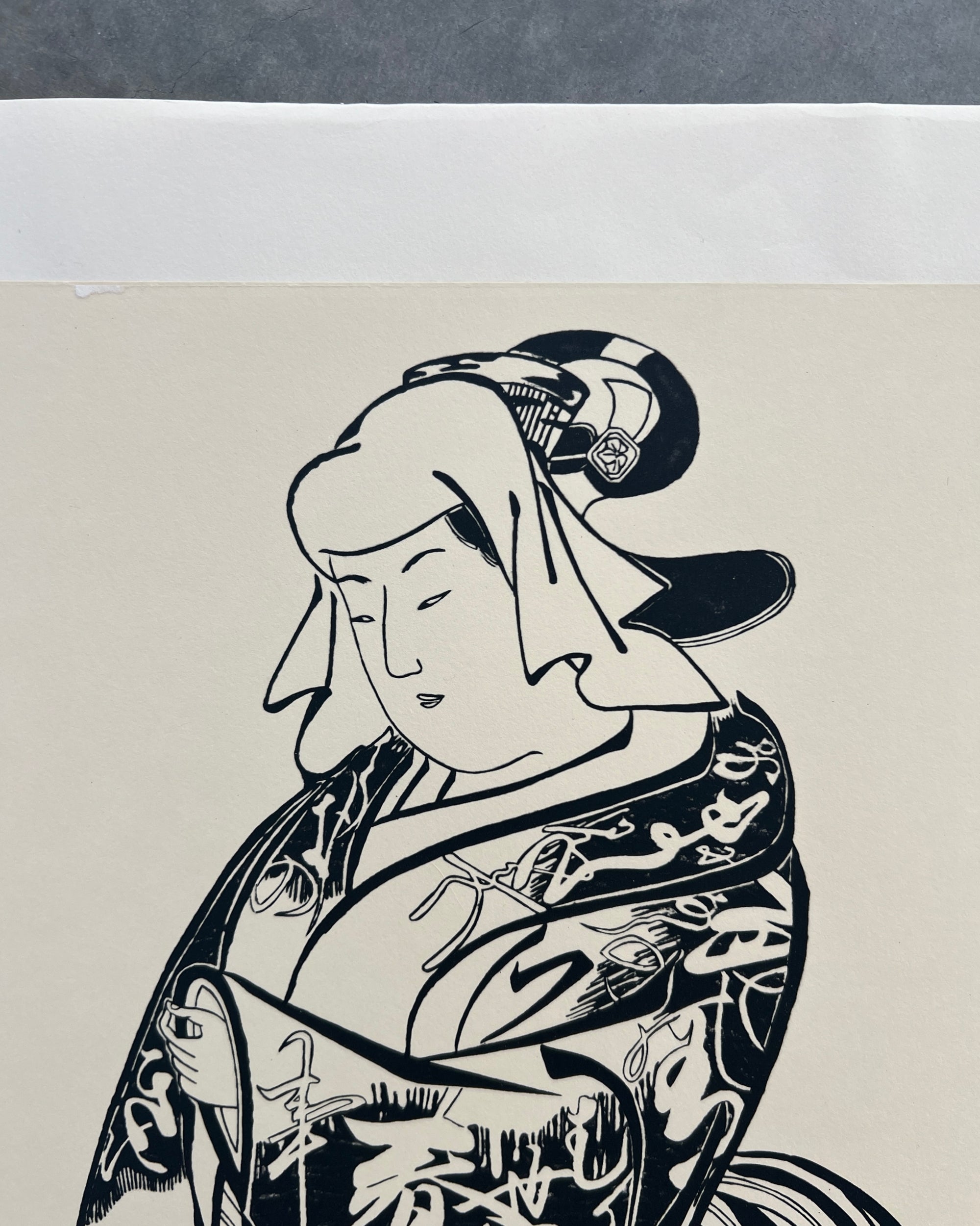 art print : hitoridachi onna sugata no zu