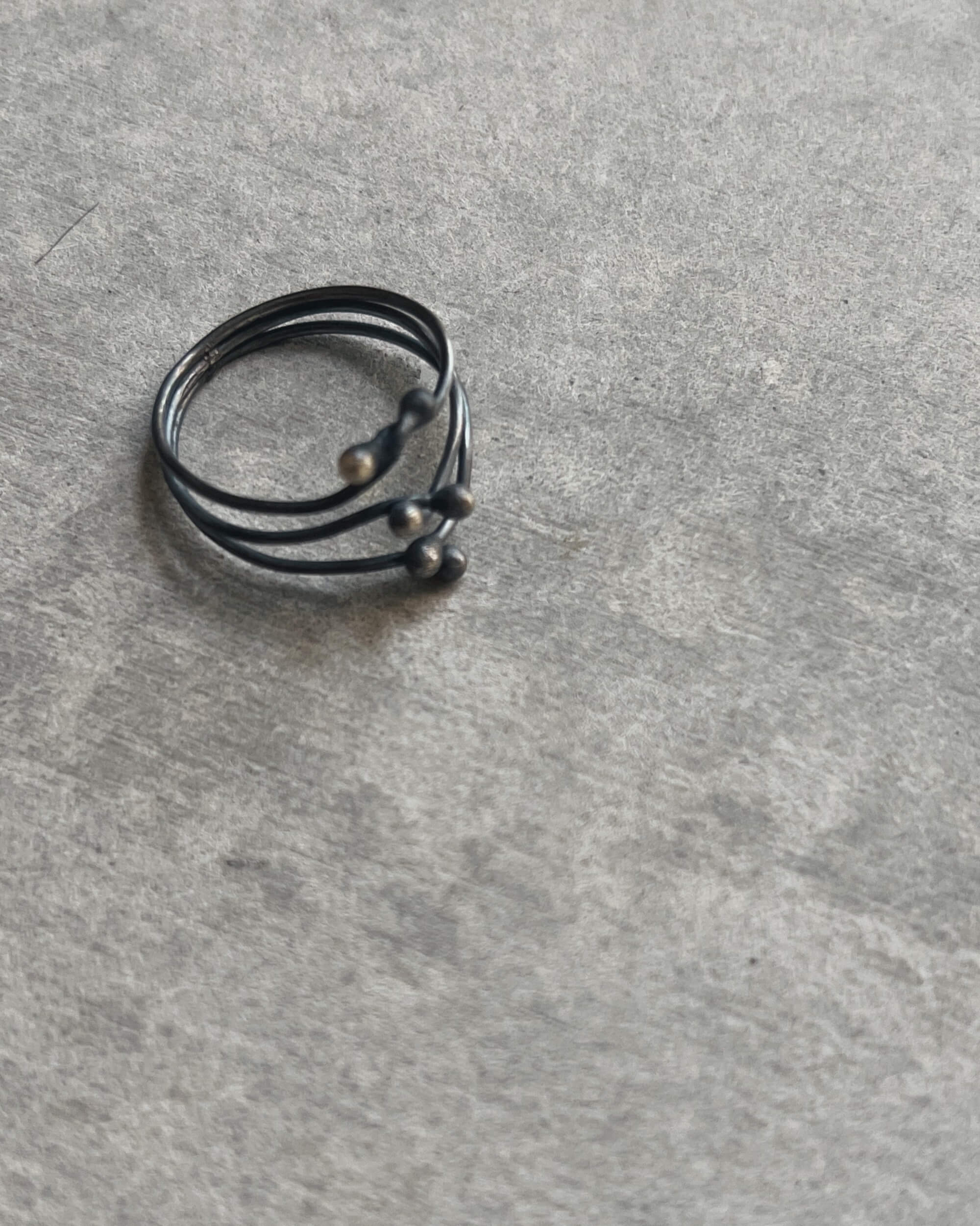 steamylab : oxidised silver matchstick ring